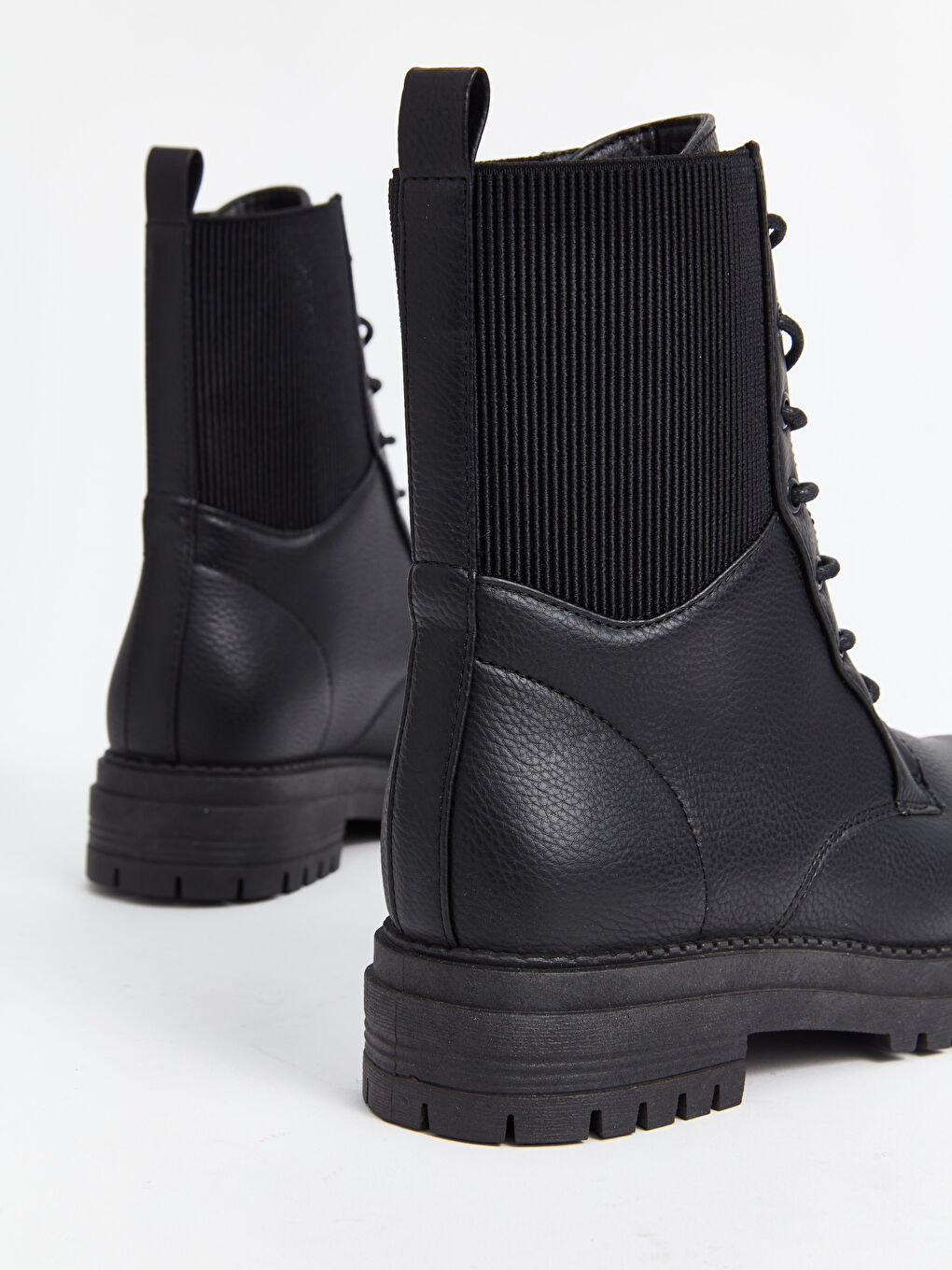 LCW STEPS Lace-up Faux Leather Women's Boot -W4CA56Z8-HUC