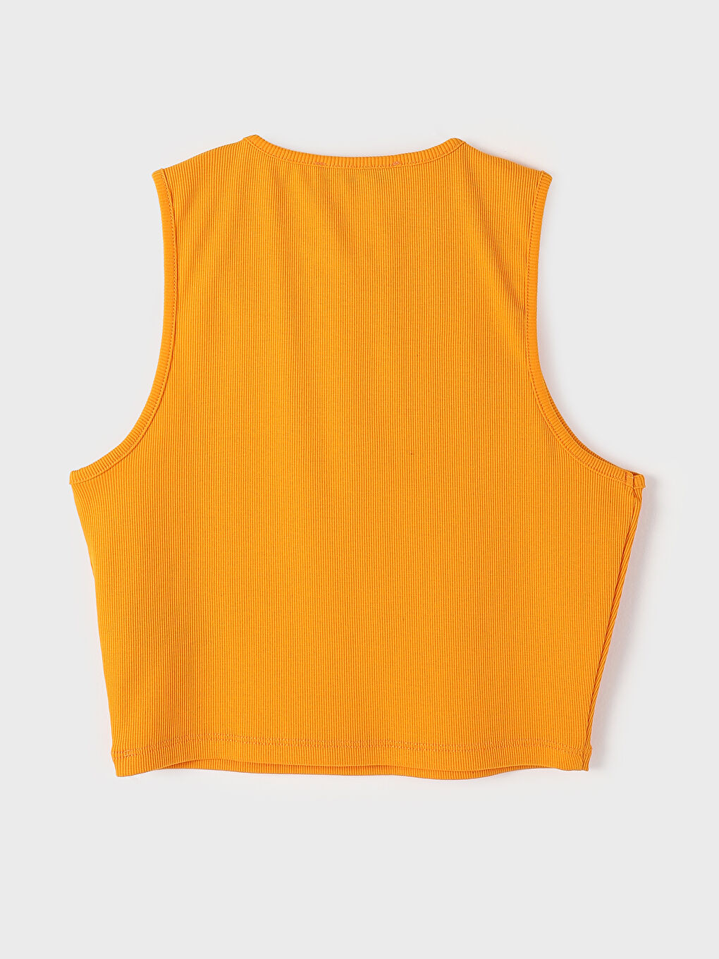 Crew Neck Textured Crop Women's Tank Top-1