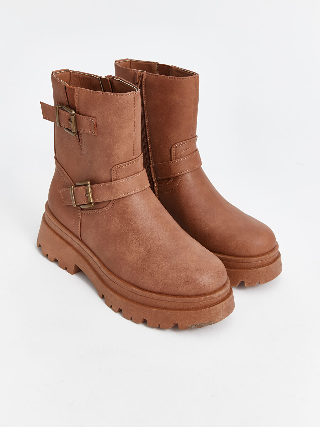 Leather-Look Women's Boots-0