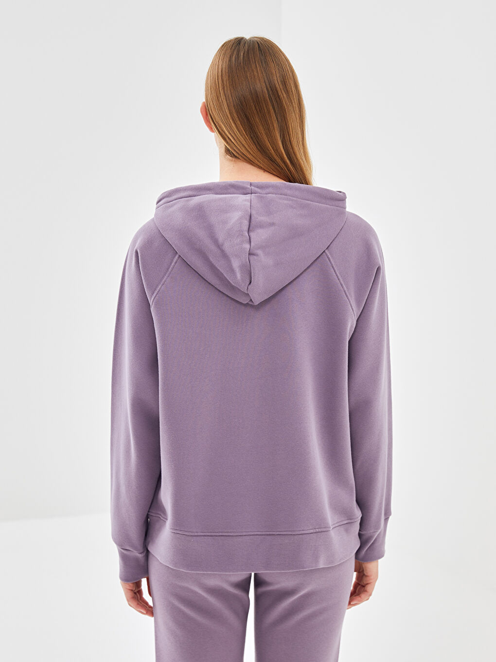 LCW Vision Mat Mor Oversize Kadın Hoodie - 3