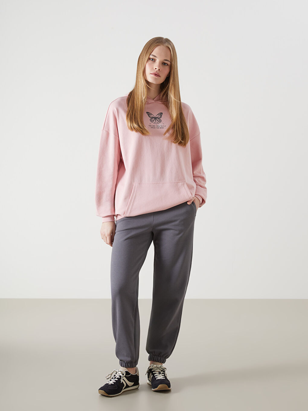 LCW Vision Elasticated Waist Women's Thick Jogger Sweatpants -W4CB62Z8-H0M