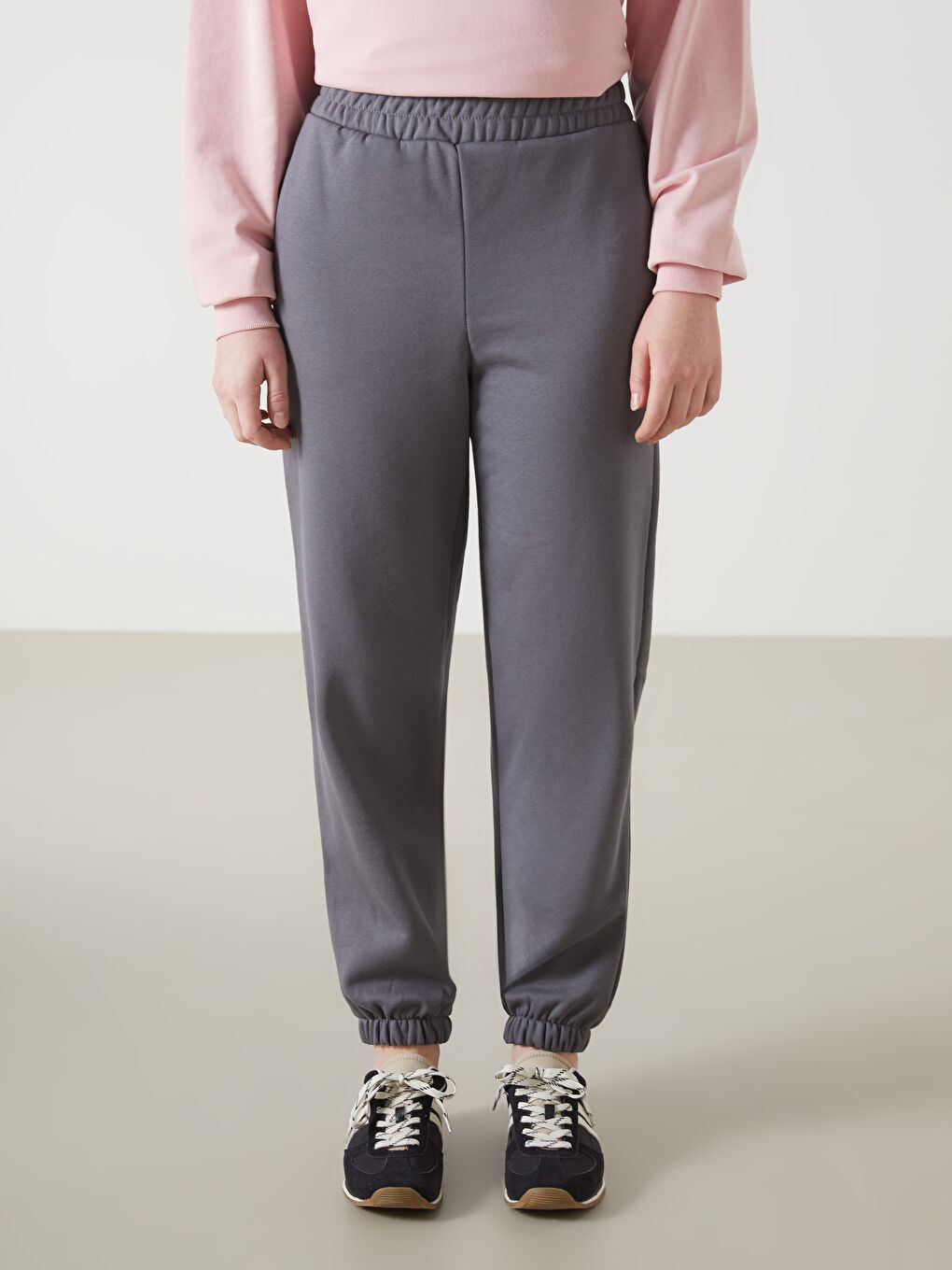 LCW Vision Elasticated Waist Women's Thick Jogger Sweatpants -W4CB62Z8-H0M
