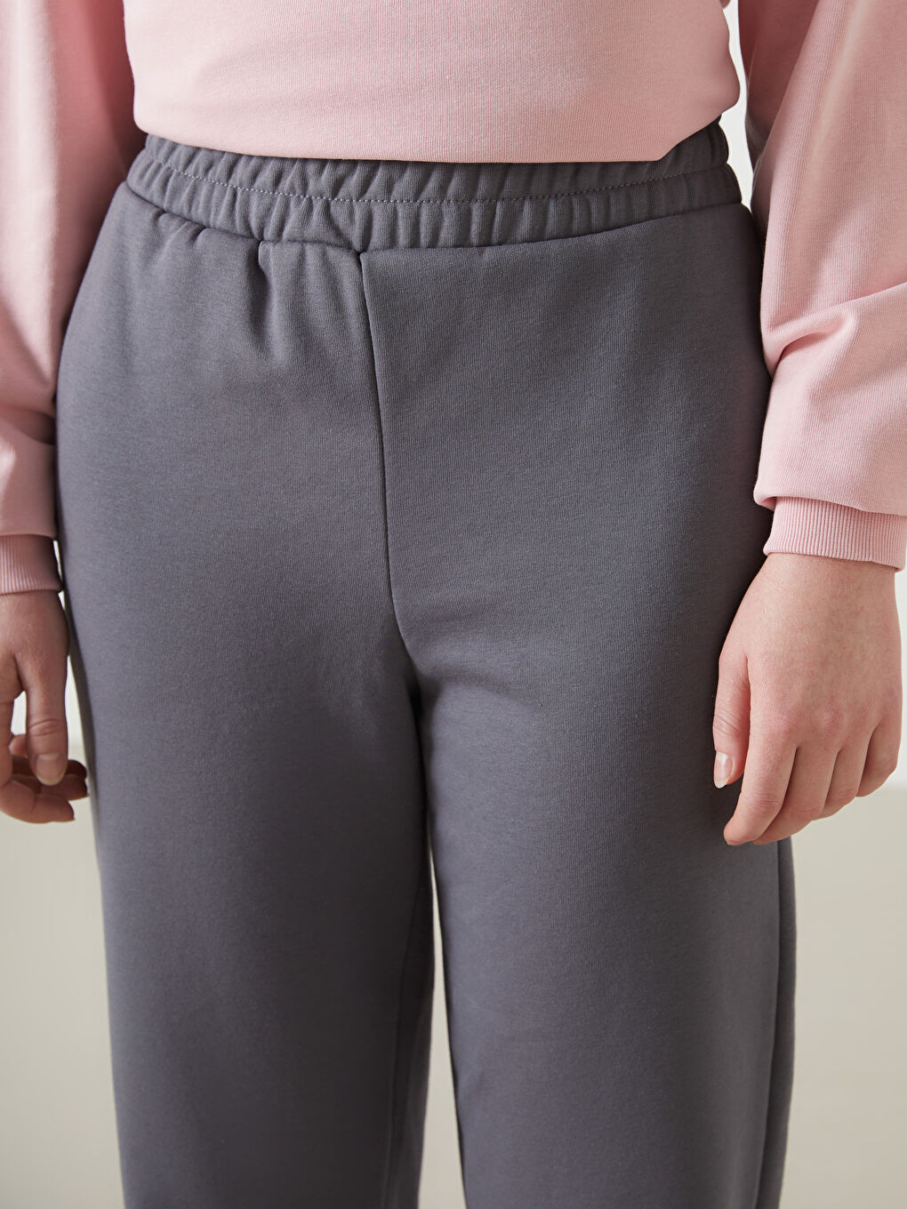 LCW Vision Elasticated Waist Women's Thick Jogger Sweatpants -W4CB62Z8-H0M