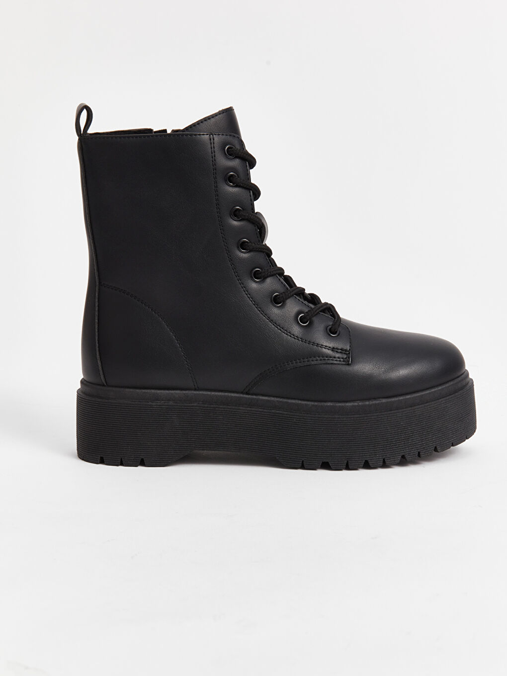 LC Waikiki Faux Leather Women's Lace-Up Snow Boots -W4CC18Z8-HUC