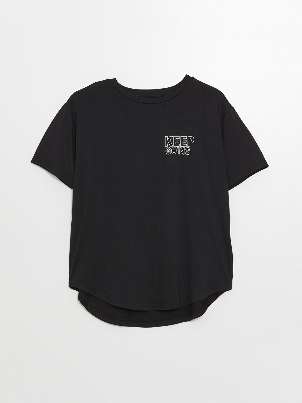 تیشێرتی وەرزشی چاپکراوی یه‌خه‌ خڕ بۆ ژنان-4