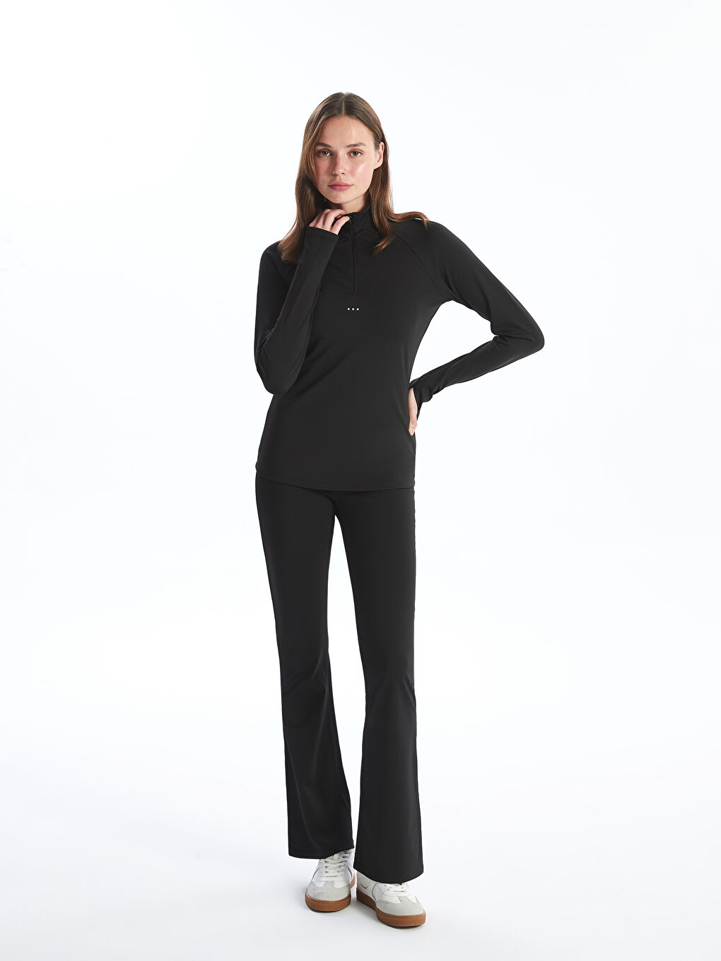 XSIDE ACTIVE Plain Elastic Waist Women's Leggings Pants -W4CD33Z8-CVL