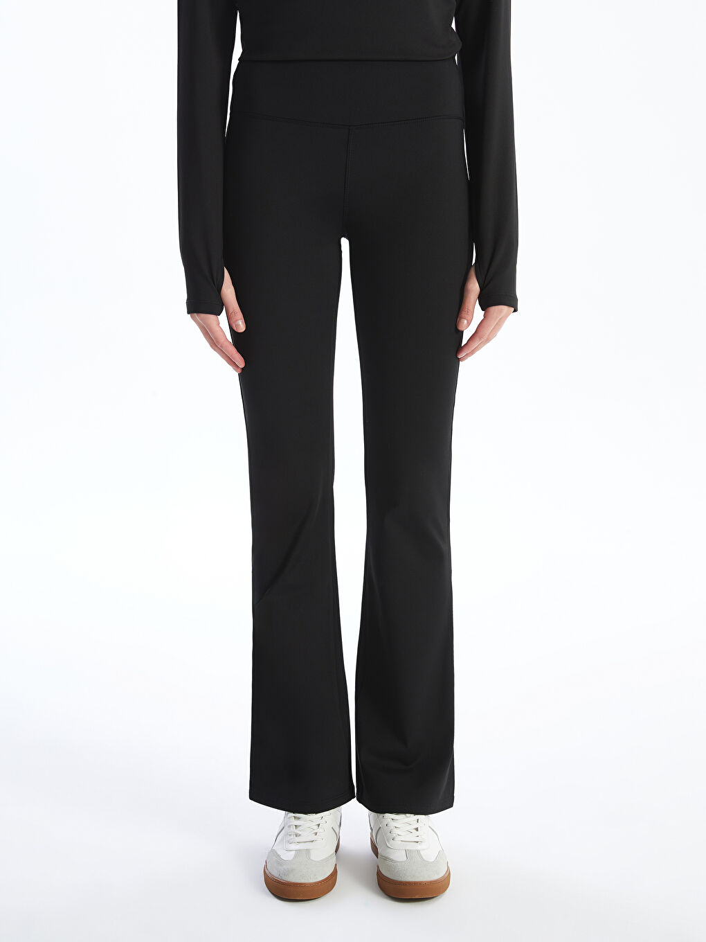 XSIDE ACTIVE Plain Elastic Waist Women's Leggings Pants -W4CD33Z8-CVL