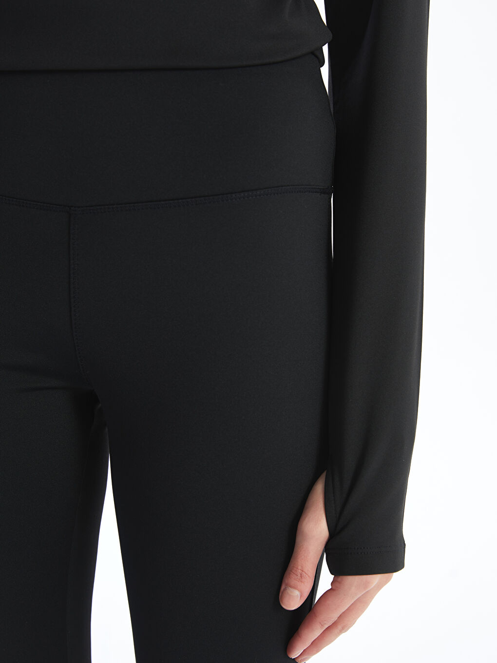 XSIDE ACTIVE Plain Elastic Waist Women's Leggings Pants -W4CD33Z8-CVL