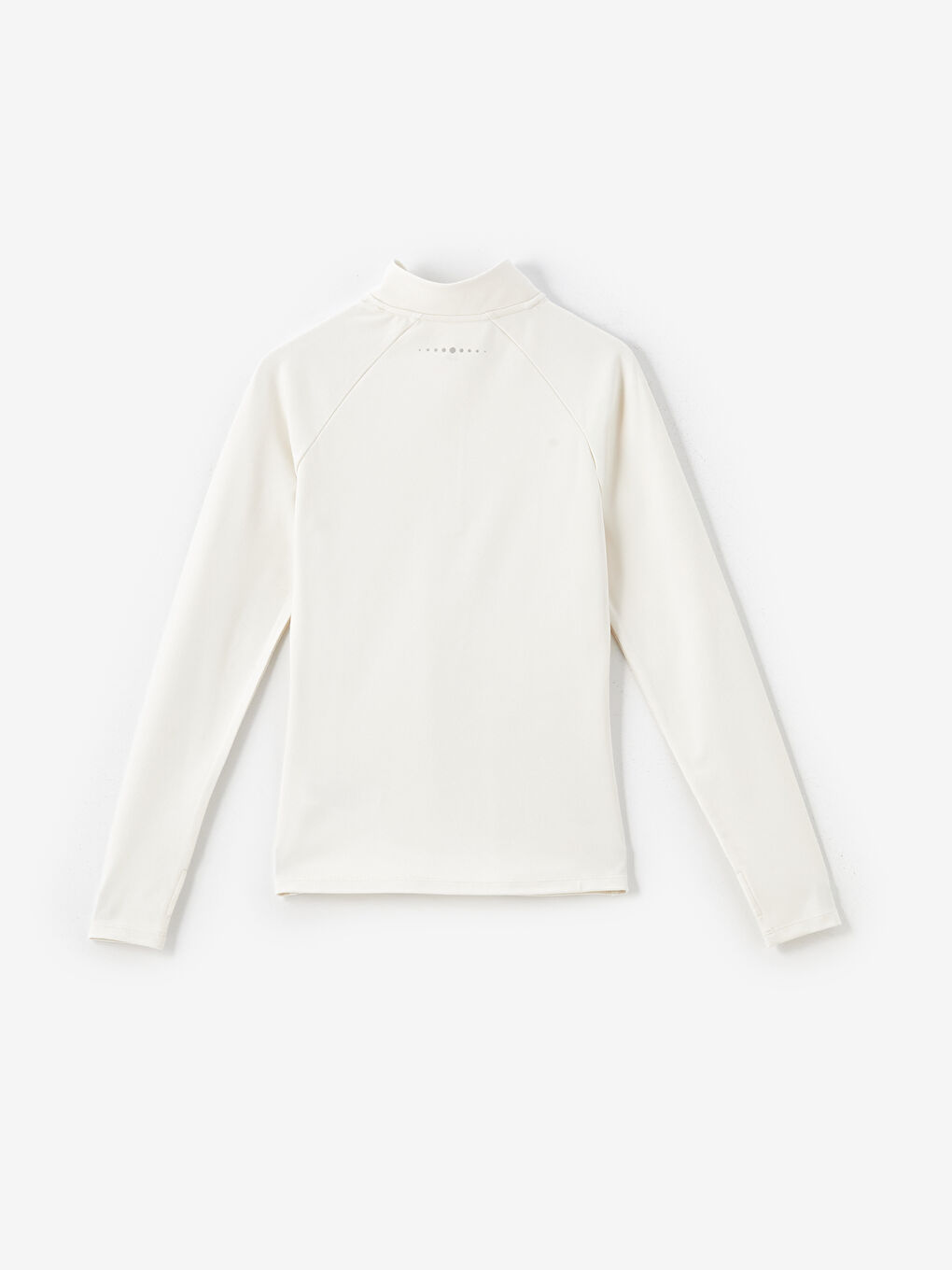 Funnel Neck Reflective Printed Women's Sports T-Shirt-5
