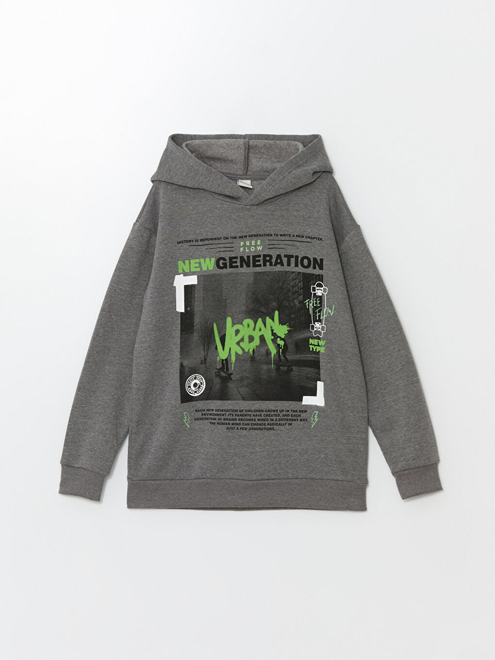 LCW Kids Hooded Boys' Sweatshirt -W4CD57Z4-L8N