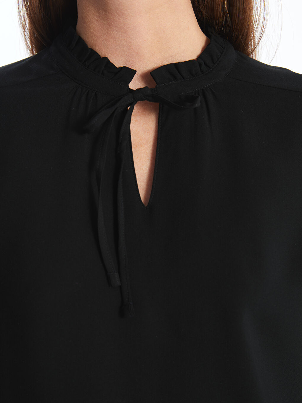 LCWAIKIKI Classic Tie Neck Women's Blouse -W4CE17Z8-CVL