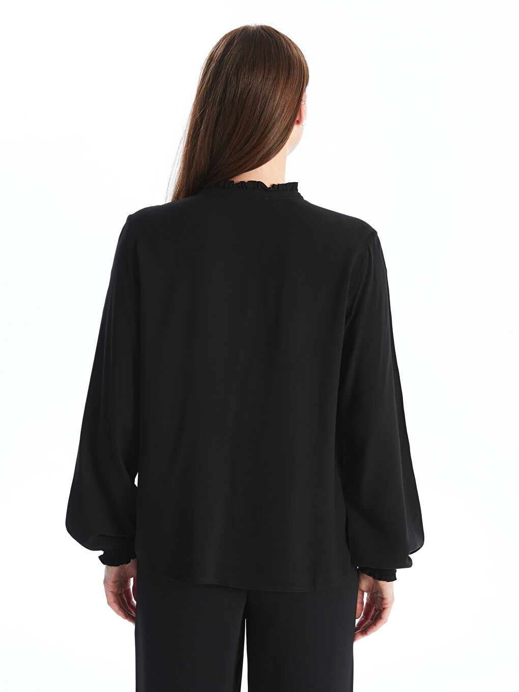LCWAIKIKI Classic Tie Neck Women's Blouse -W4CE17Z8-CVL