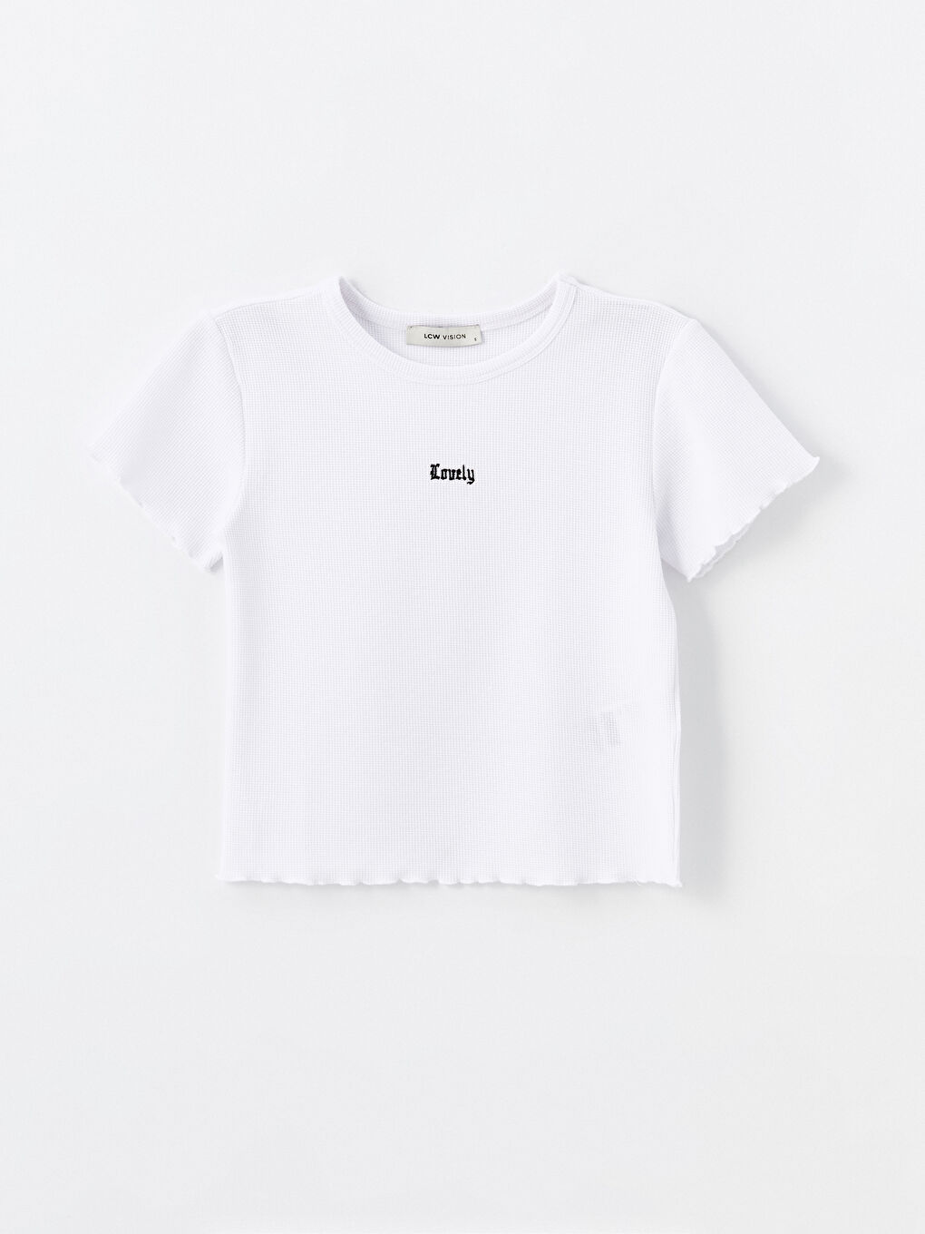 Crew Neck Embroidered Women's T-Shirt-5