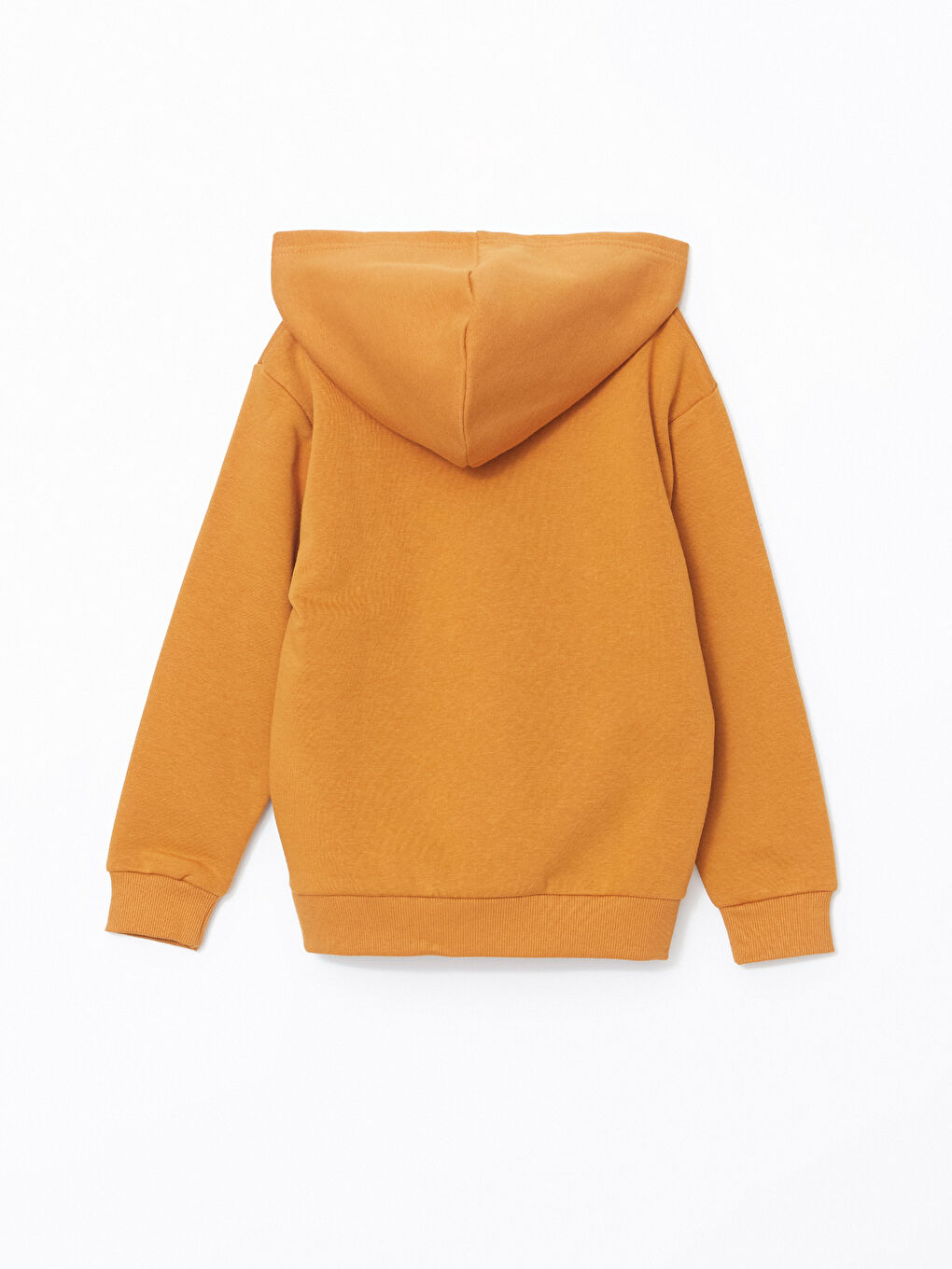 LCW Kids Hardal Sarısı Kapüşonlu Erkek Çocuk Kalın Sweatshirt - 2