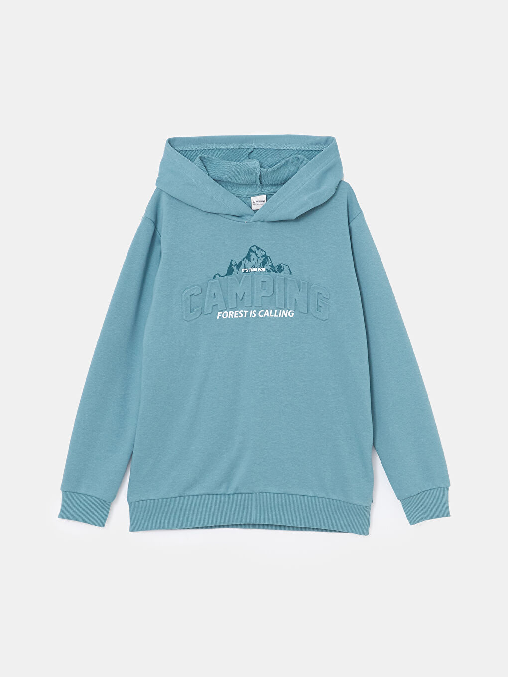 LCW Kids Yeşil Kapüşonlu Erkek Çocuk Sweatshirt