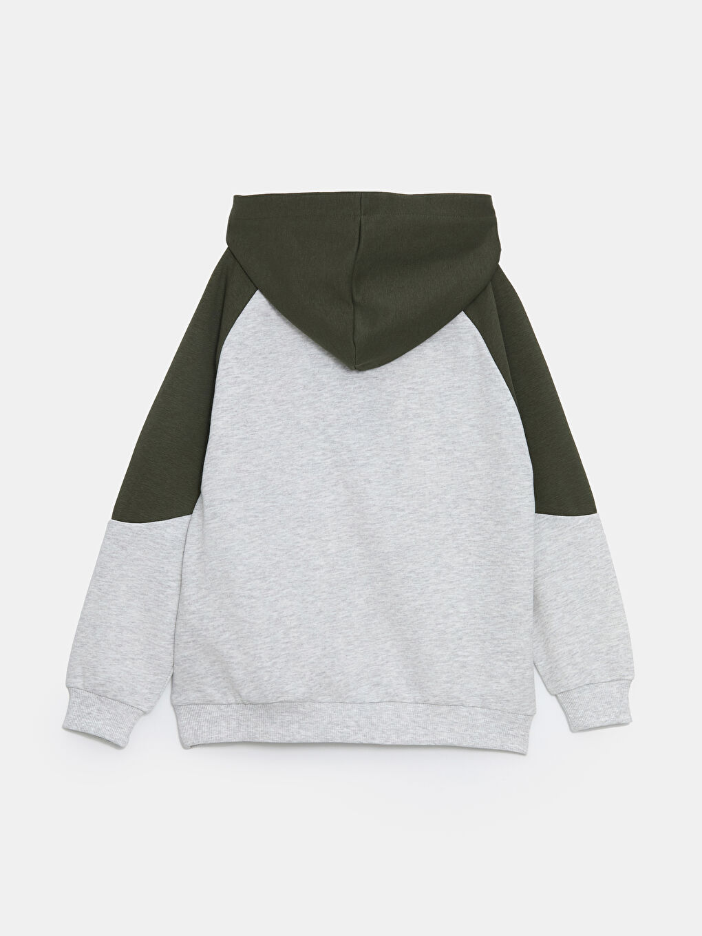 LCW Kids Bej Melanj Kapüşonlu Erkek Çocuk Sweatshirt - 1