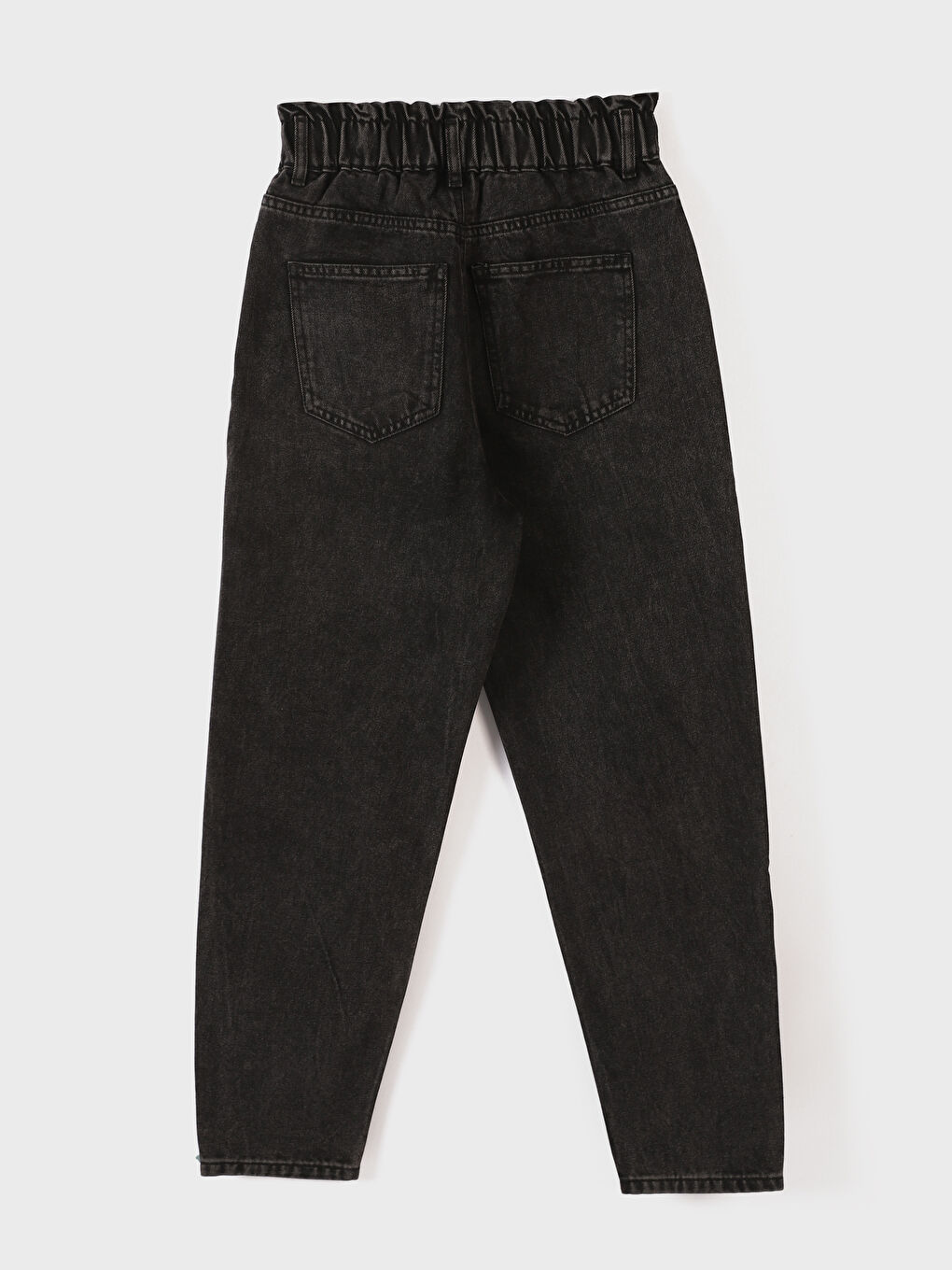 Elasticated Waist Slouchy Fit Women's Jeans -W4CF22Z8-GRD