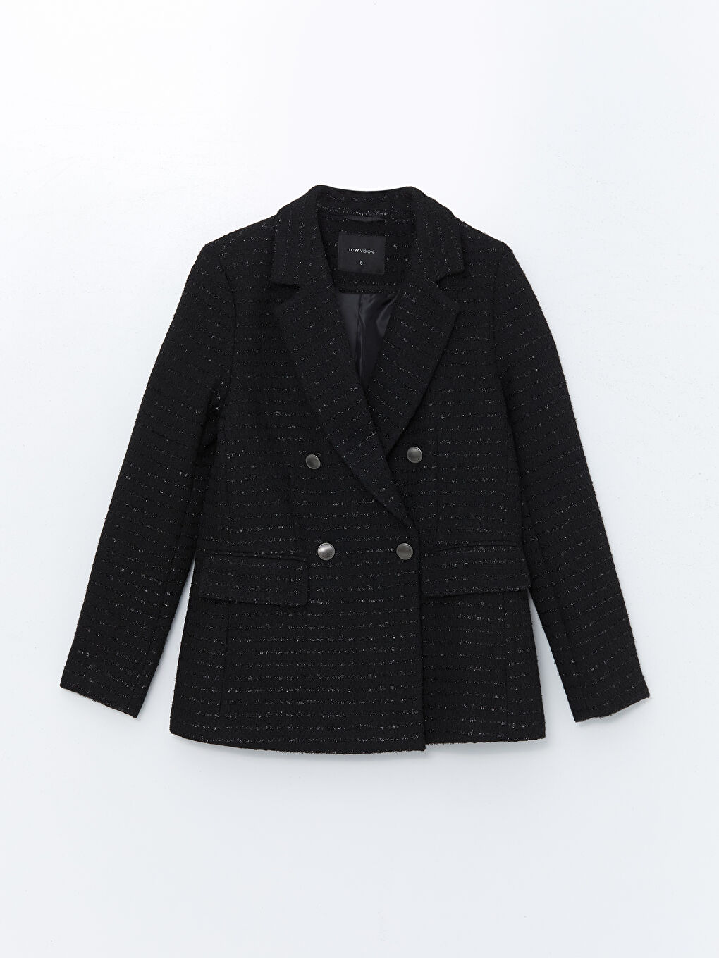 Blazer En Tweed Pour Femmes-4