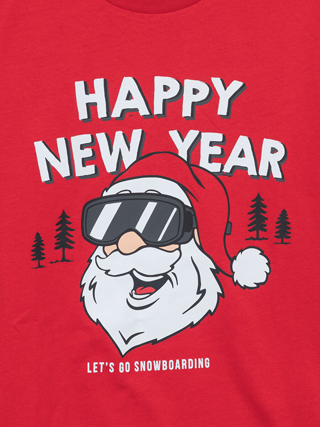 T-shirt pour Garçons à Thème de Noël avec Col Rond-2