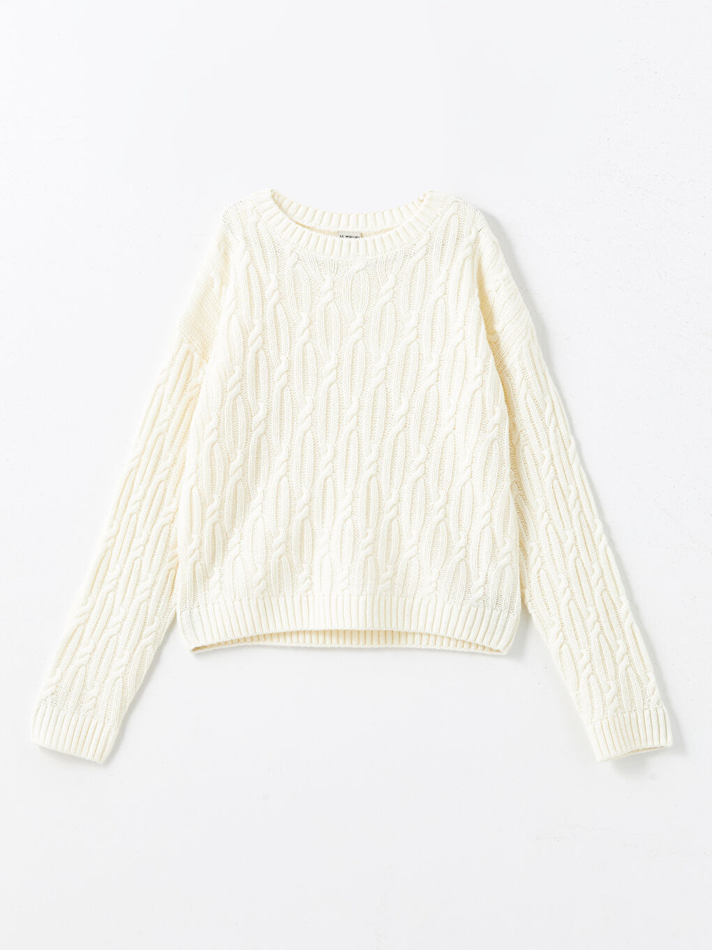 LC Waikiki Crew Neck Girls' Knitwear Sweater -W4CG42Z4-FDW