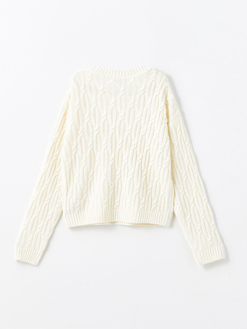 LC Waikiki Crew Neck Girls' Knitwear Sweater -W4CG42Z4-FDW