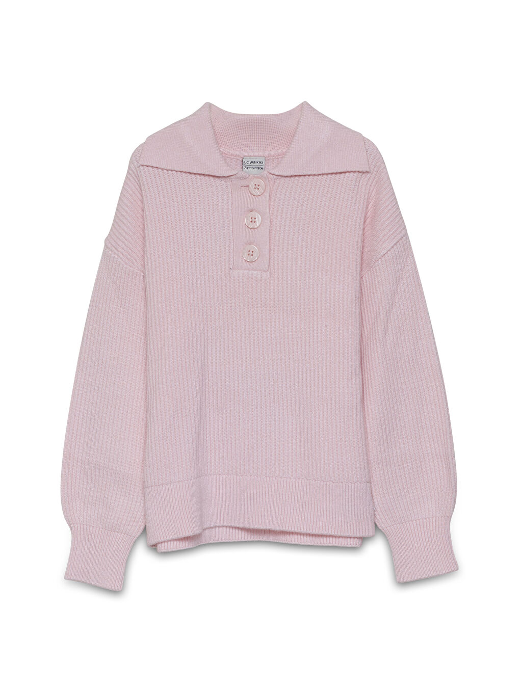 LCW Kids Polo Neck Girls' Knit Sweater -W4CG45Z4-LBZ