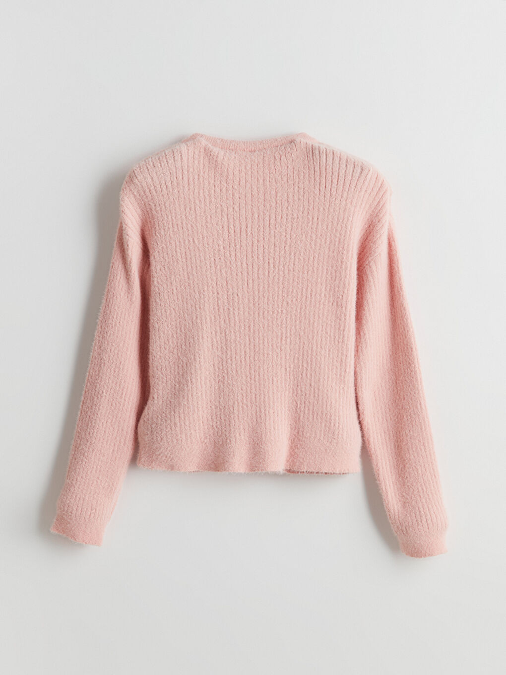 Crew Neck Girls Knitted Sweater -W4CG50Z4-L3E