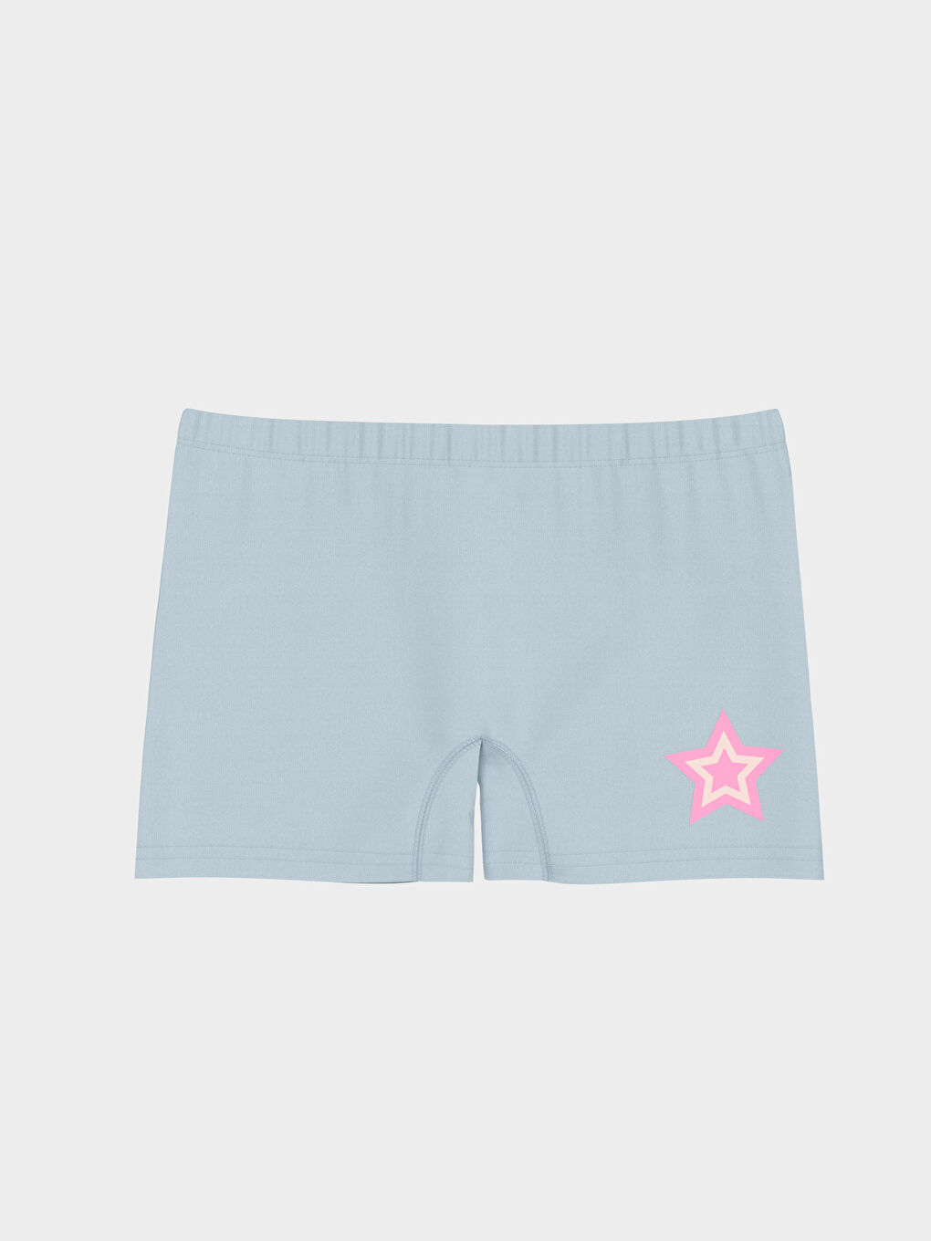 Beyaz Baskılı Kız Çocuk Boxer 3'lü-1