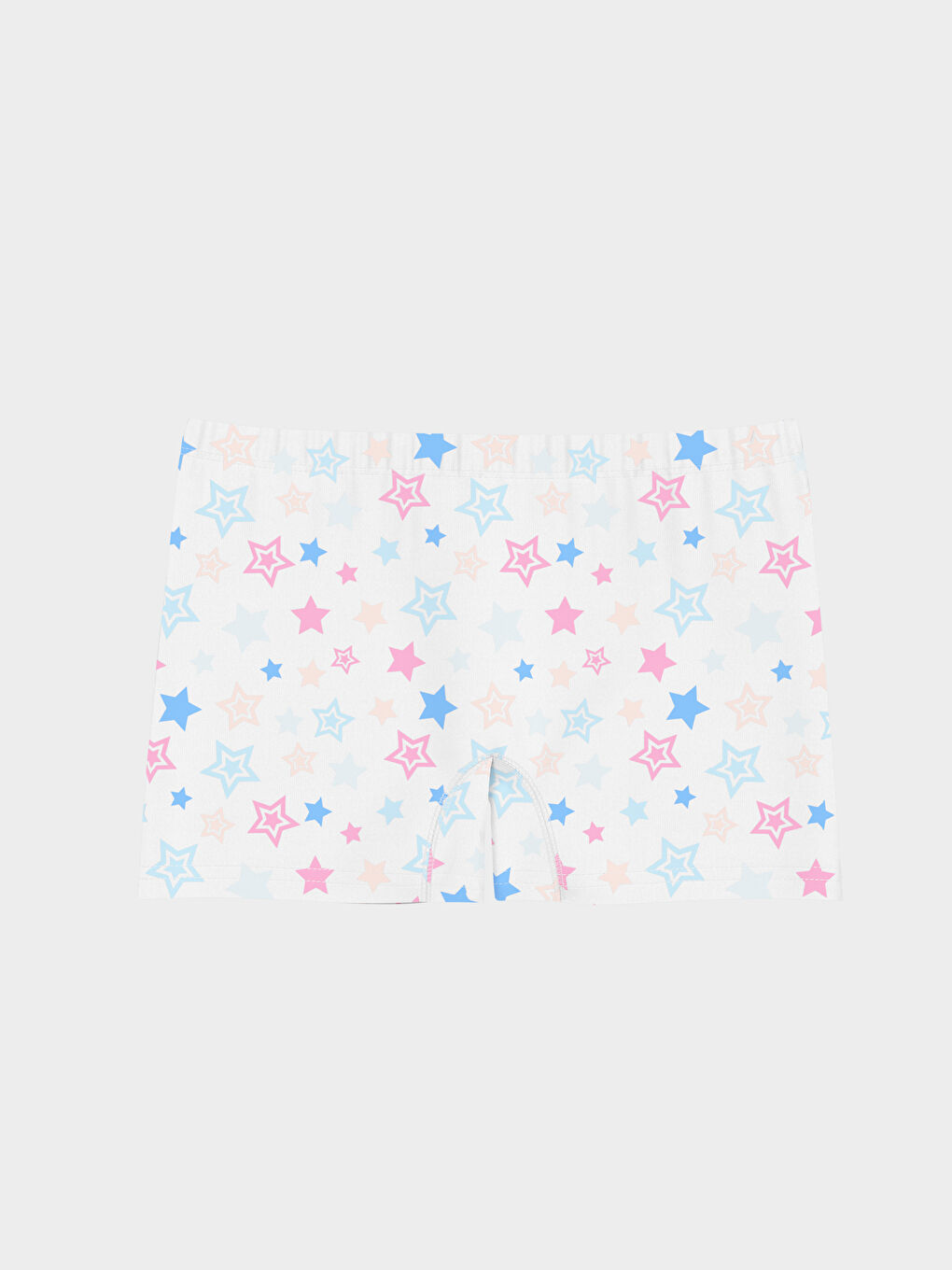 Beyaz Baskılı Kız Çocuk Boxer 3'lü-2