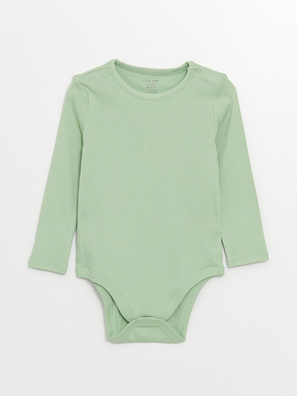 LCW baby Crew Neck Baby Boy Snap Snap Bodysuit 2 Pack -W4CG92Z1-LRB