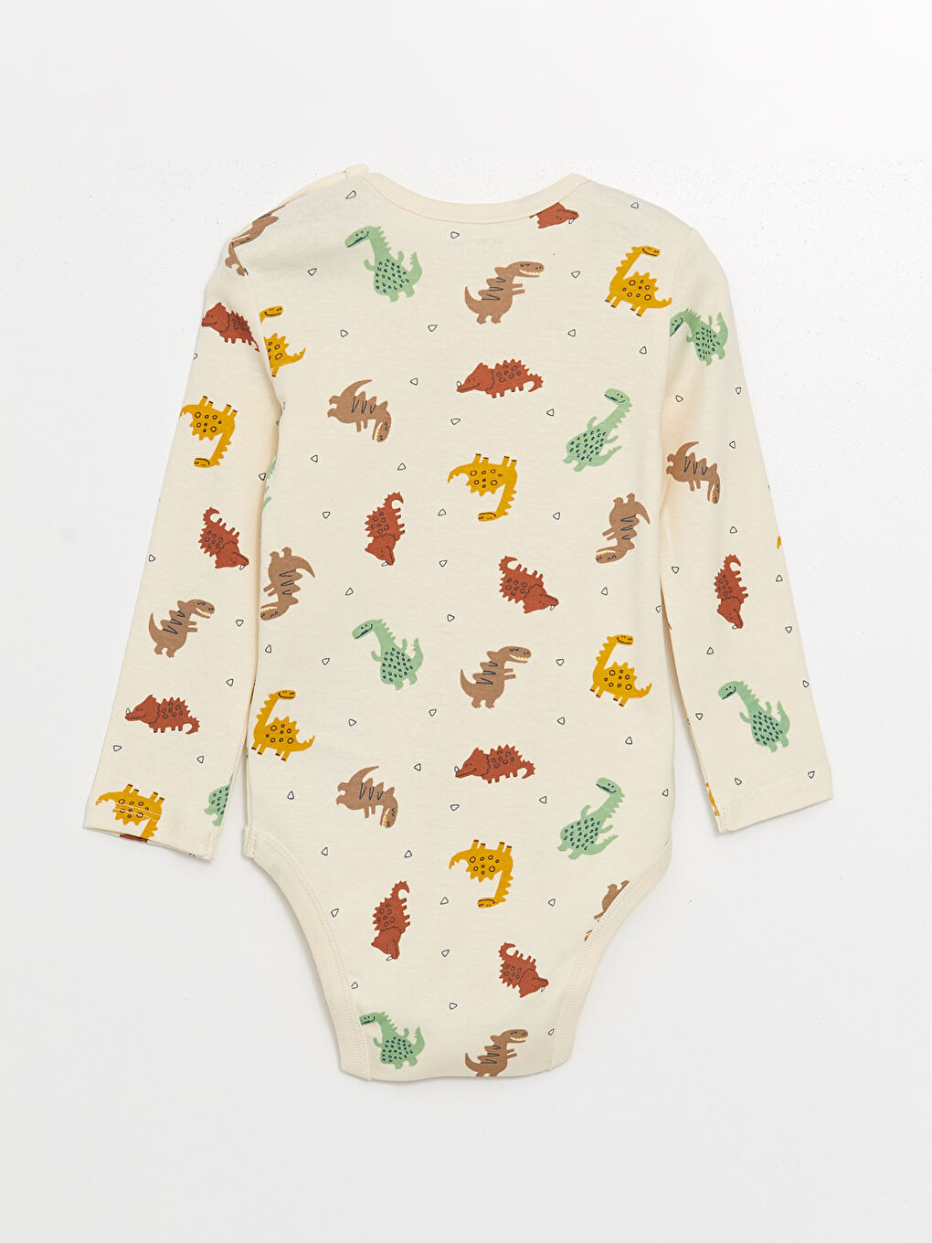 LCW baby Crew Neck Baby Boy Snap Snap Bodysuit 2 Pack -W4CG92Z1-LRB
