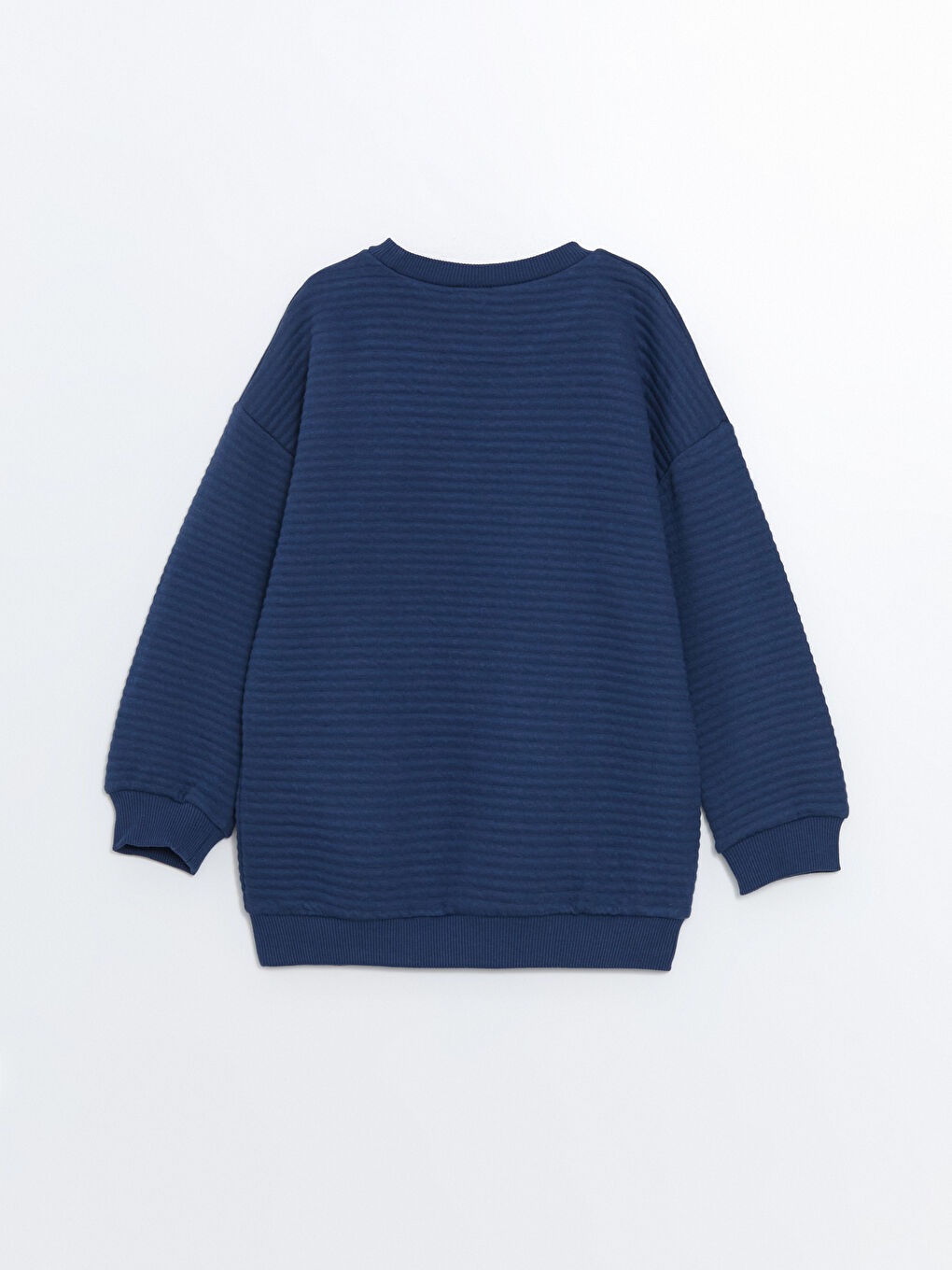 LCW Kids İndigo Bisiklet Yaka Basic Erkek Bebek Sweatshirt - 2