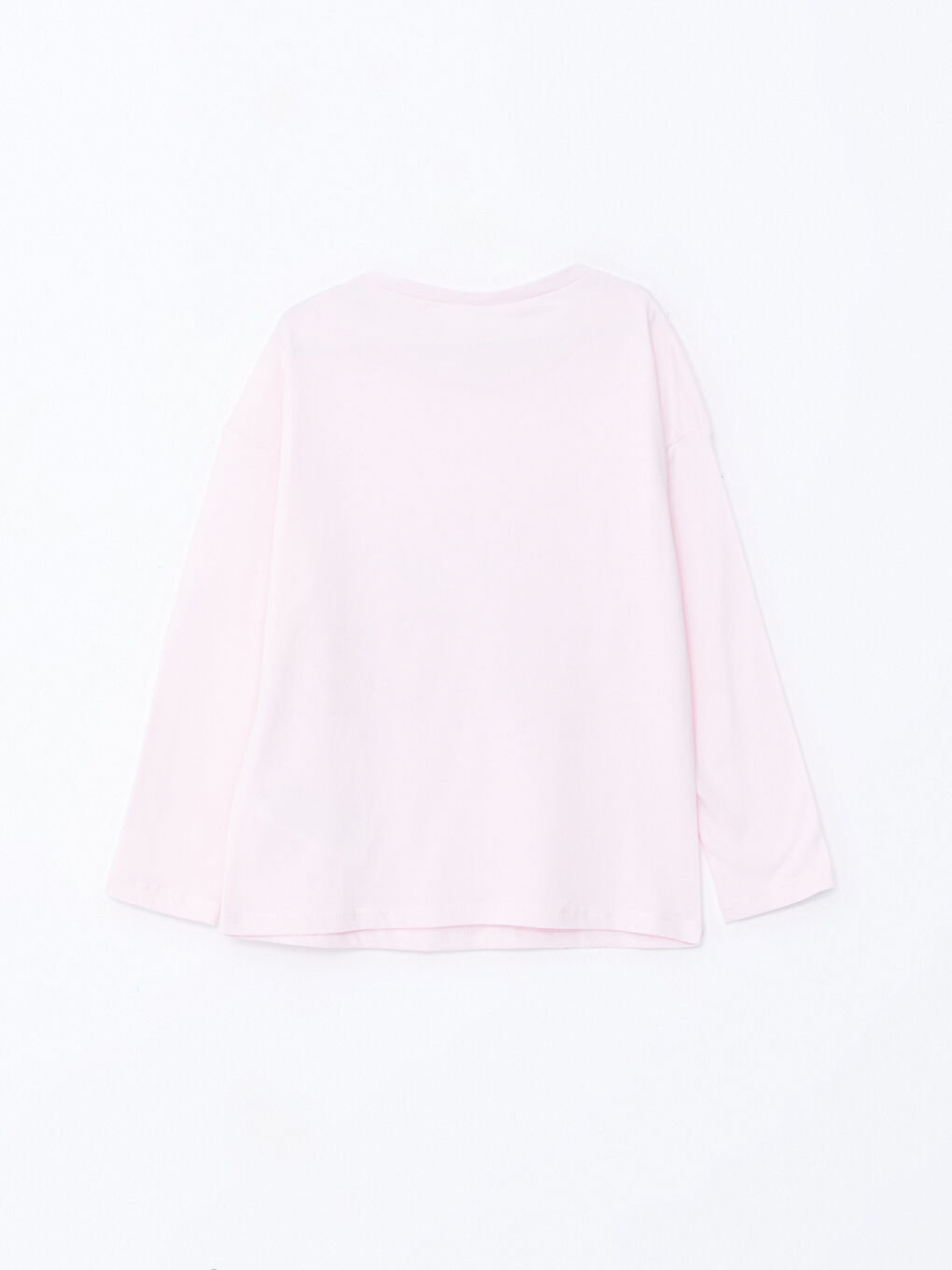 Pembe Bisiklet Yaka Snoopy Baskılı Kız Çocuk Pijama Üst-1