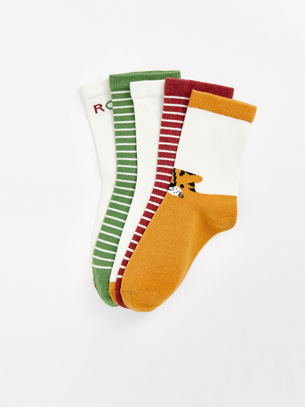 Printed Boys' Ankle Socks 5 Pack