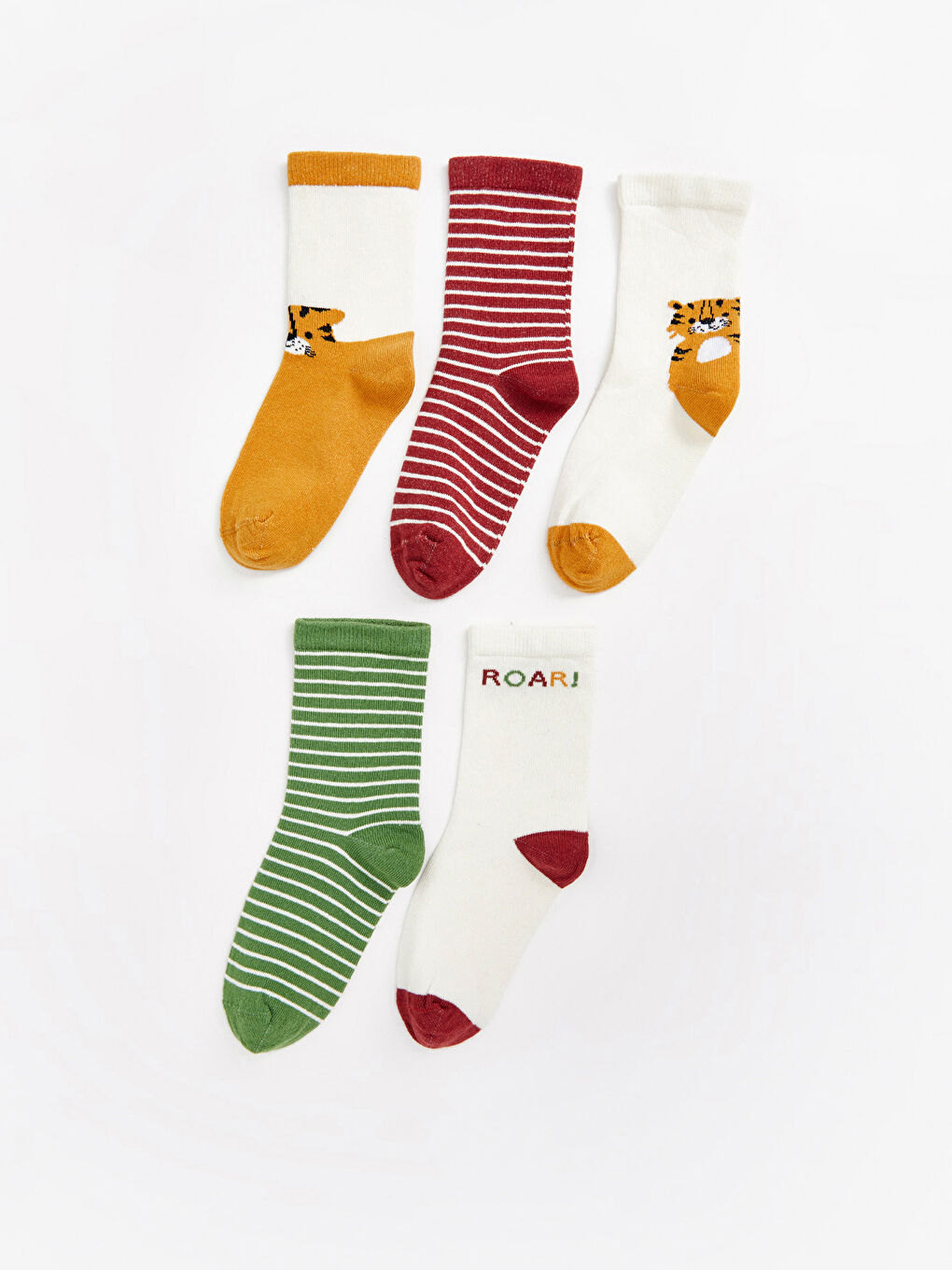 Printed Boys' Ankle Socks 5 Pack-1