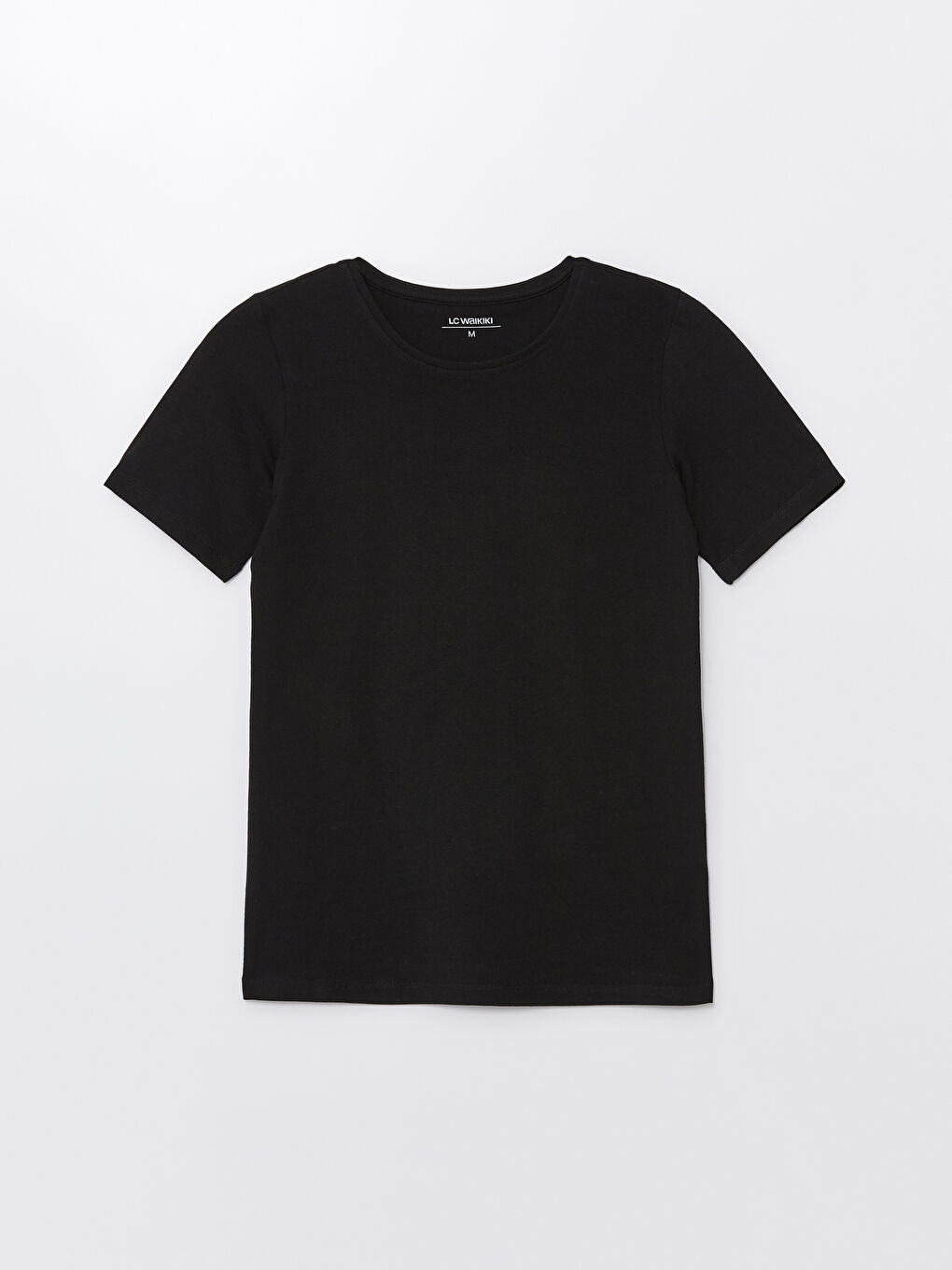 Crew Neck Plain Short Sleeve Women's T-Shirt-5