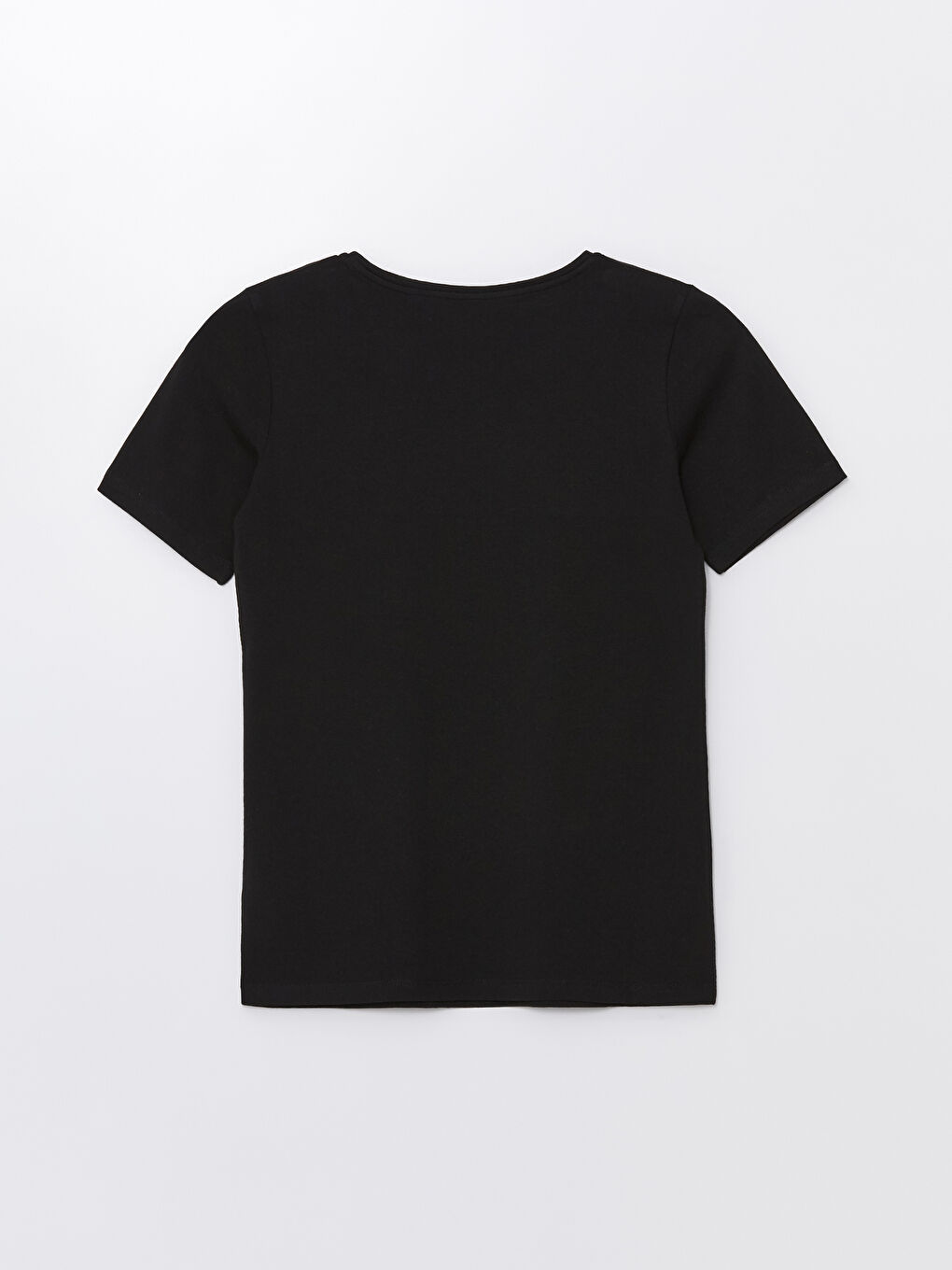 Crew Neck Plain Short Sleeve Women's T-Shirt-6