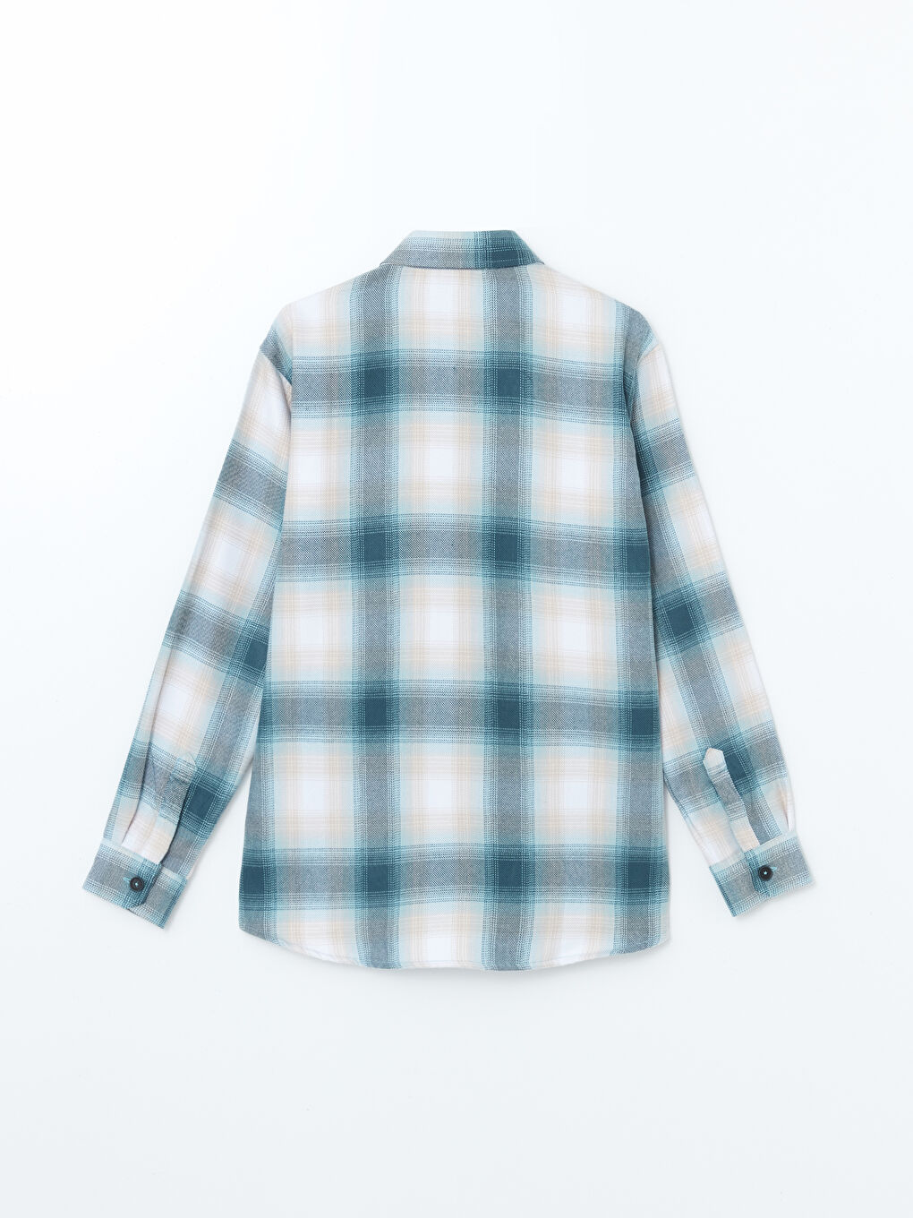 Regular Fit Long Sleeve Plaid Men's Shirt-5