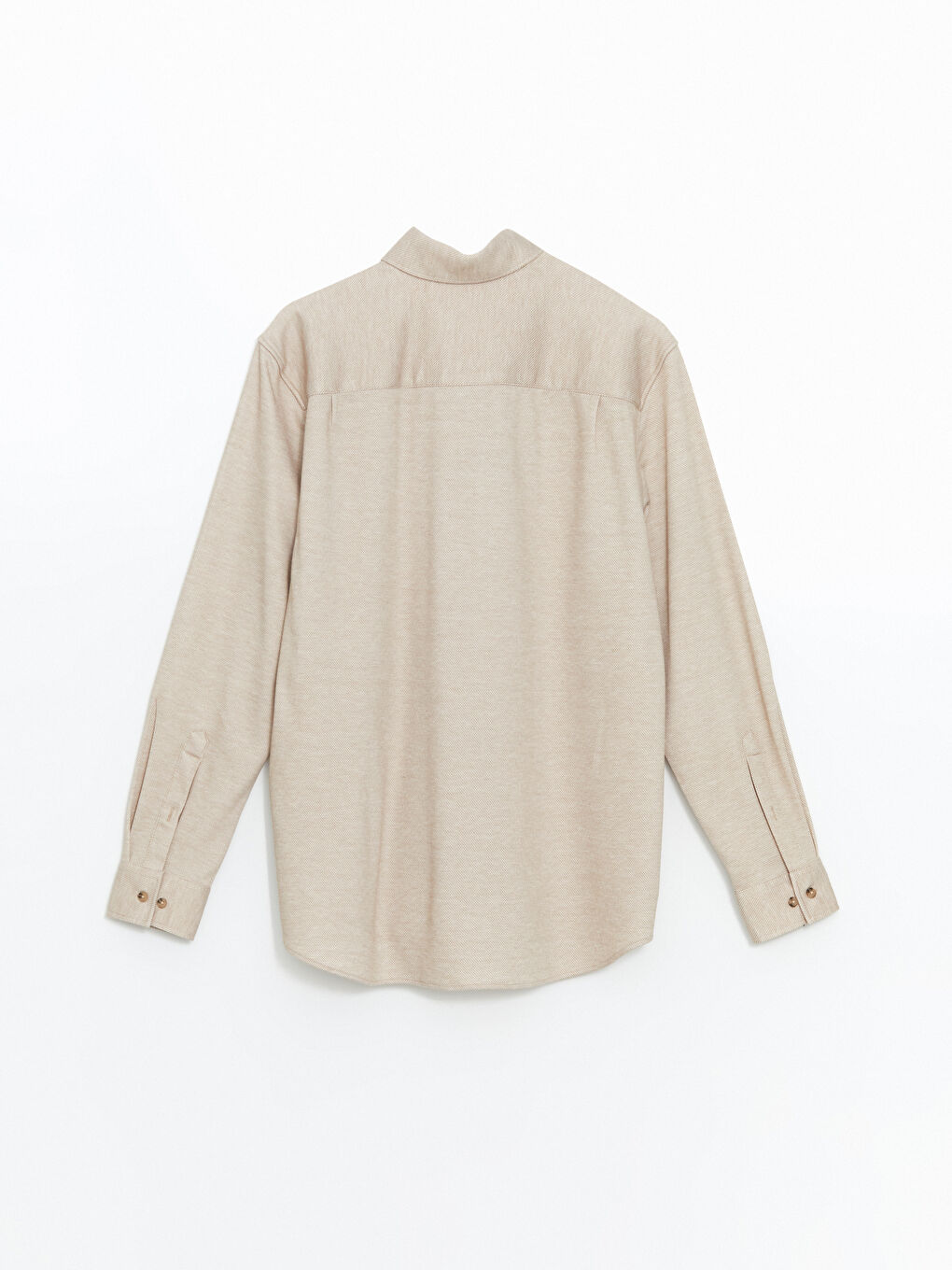 Regular Fit Long Sleeve Men's Textured Shirt-5