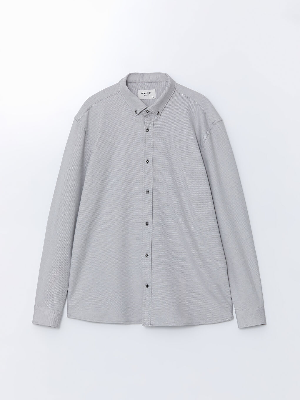 Slim Fit Long Sleeve Men's Shirt-5
