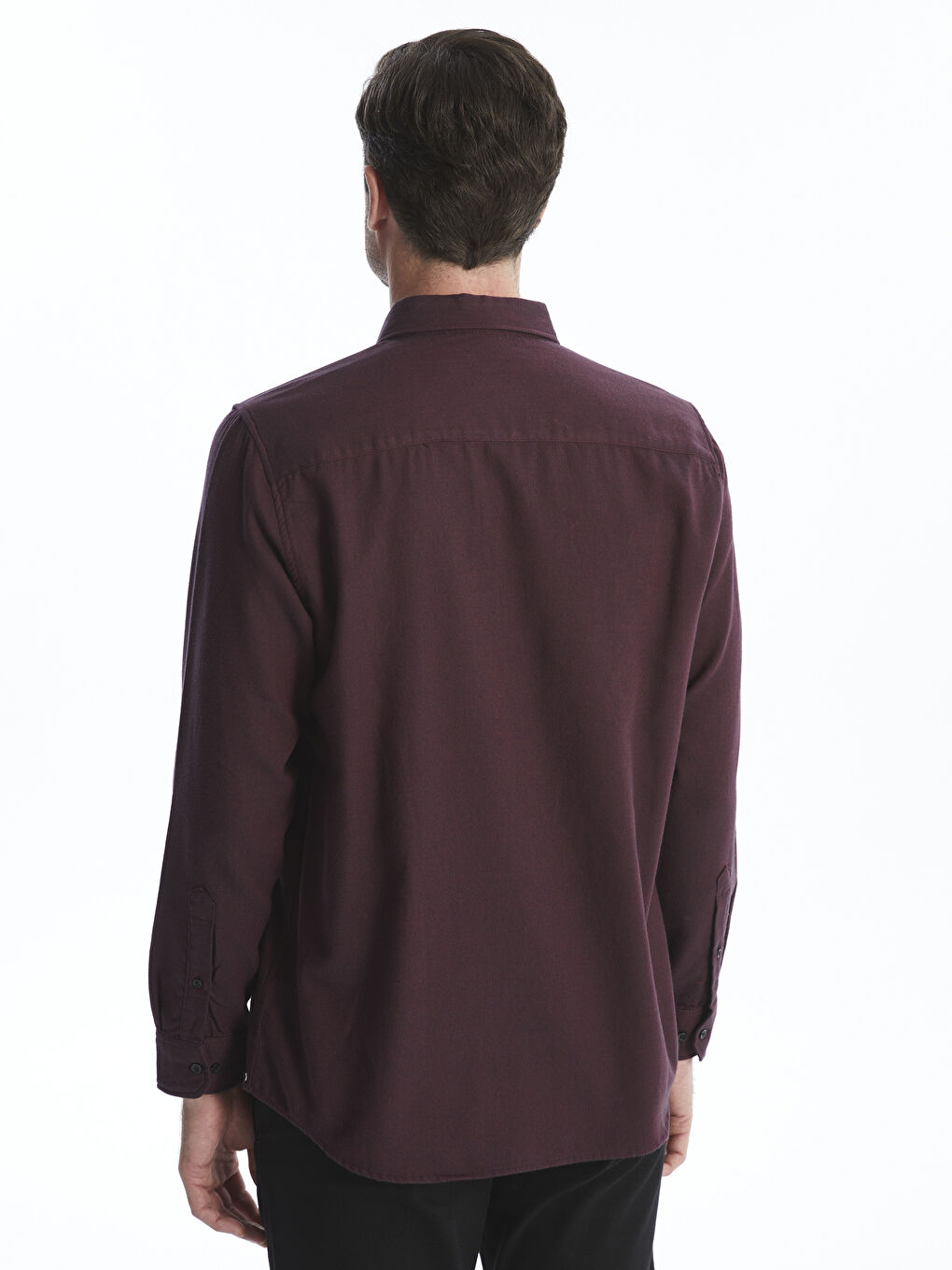 Slim Fit Long Sleeve Men's Shirt-3