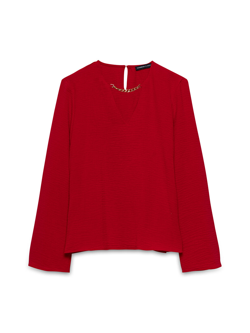 LCWAIKIKI Classic Plain V Neck Blouse -W4CJ46Z8-GZ0