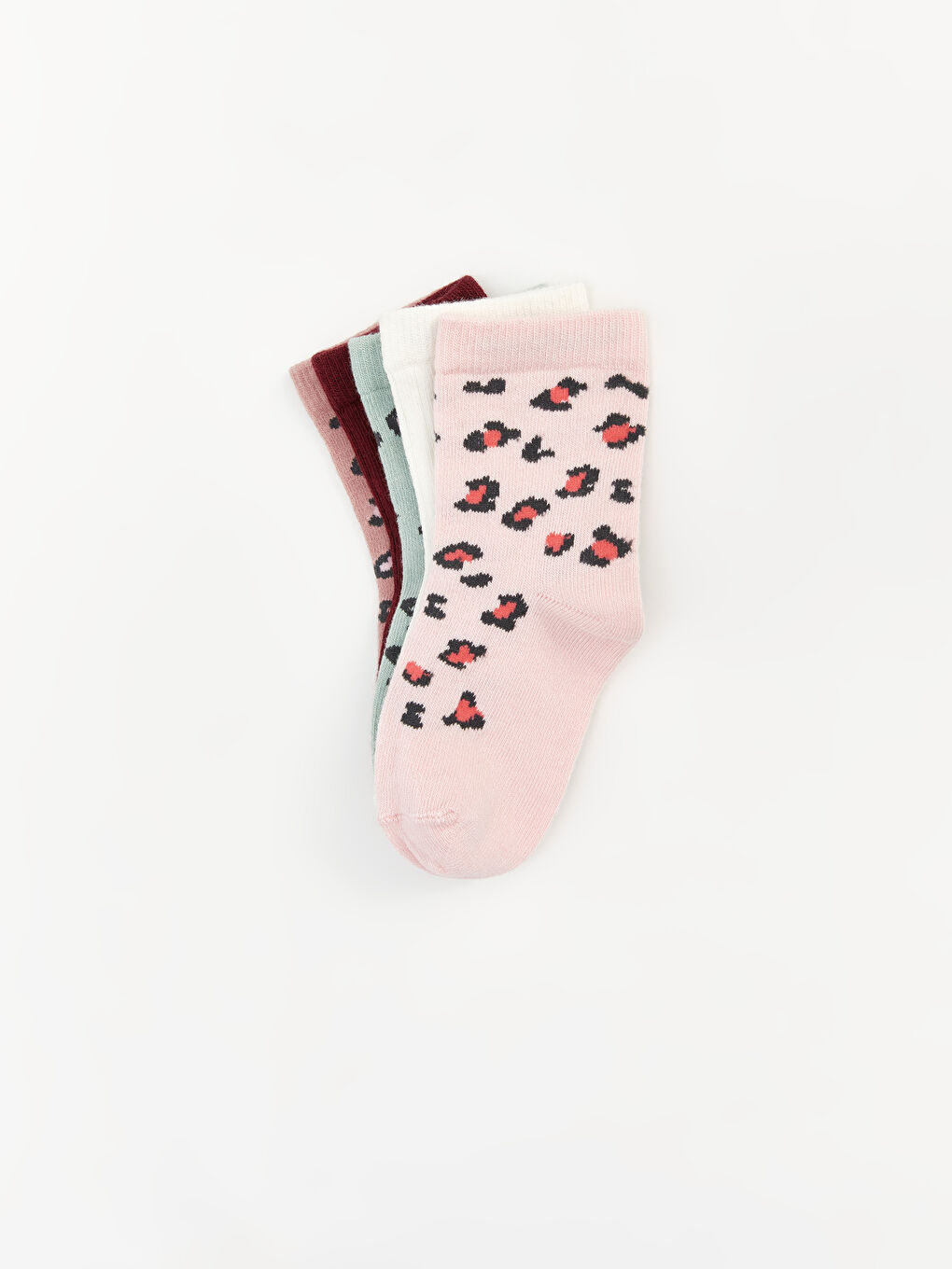 Chaussettes de Cheville Imprimées pour Bébés Filles Lot de 5 Pièces