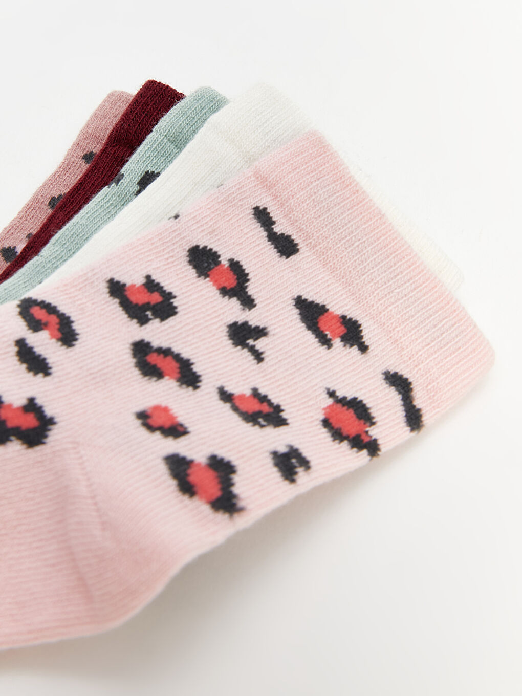 Chaussettes de Cheville Imprimées pour Bébés Filles Lot de 5 Pièces-2