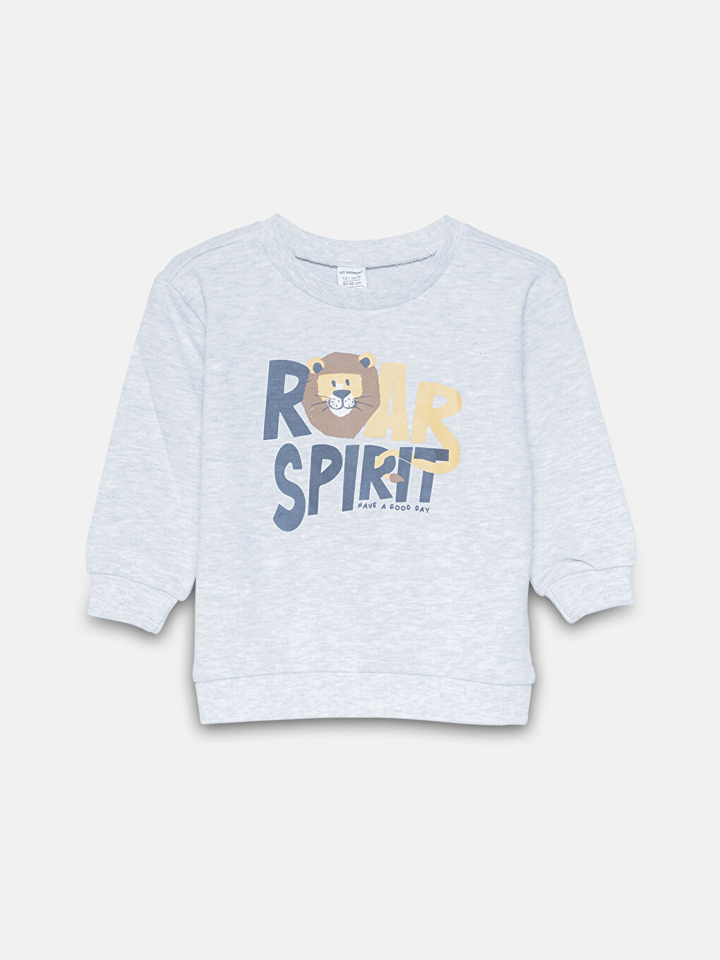 LCW Kids Crew Neck Printed Boy's Sweatshirt and Tracksuit Bottom 2-Piece Set -W4CJ57Z1-CX8
