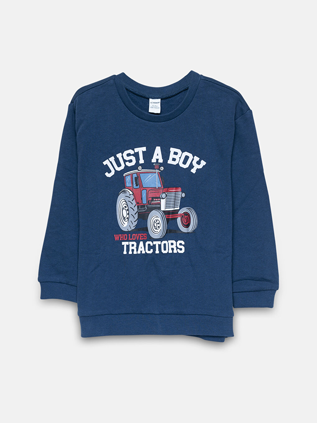 Crew Neck Printed Baby Boy Sweatshirt and Tracksuit Bottom 2-Piece Set-1