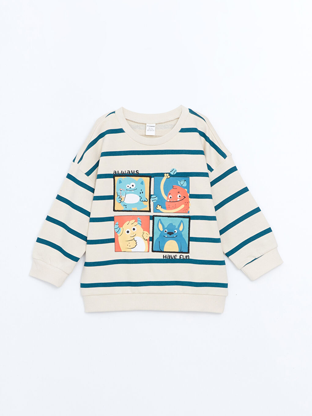 Rundhalsausschnitt Langarm Bedruckt Baby Jungen Sweatshirt und Jogginghose 2er-Pack Set-1