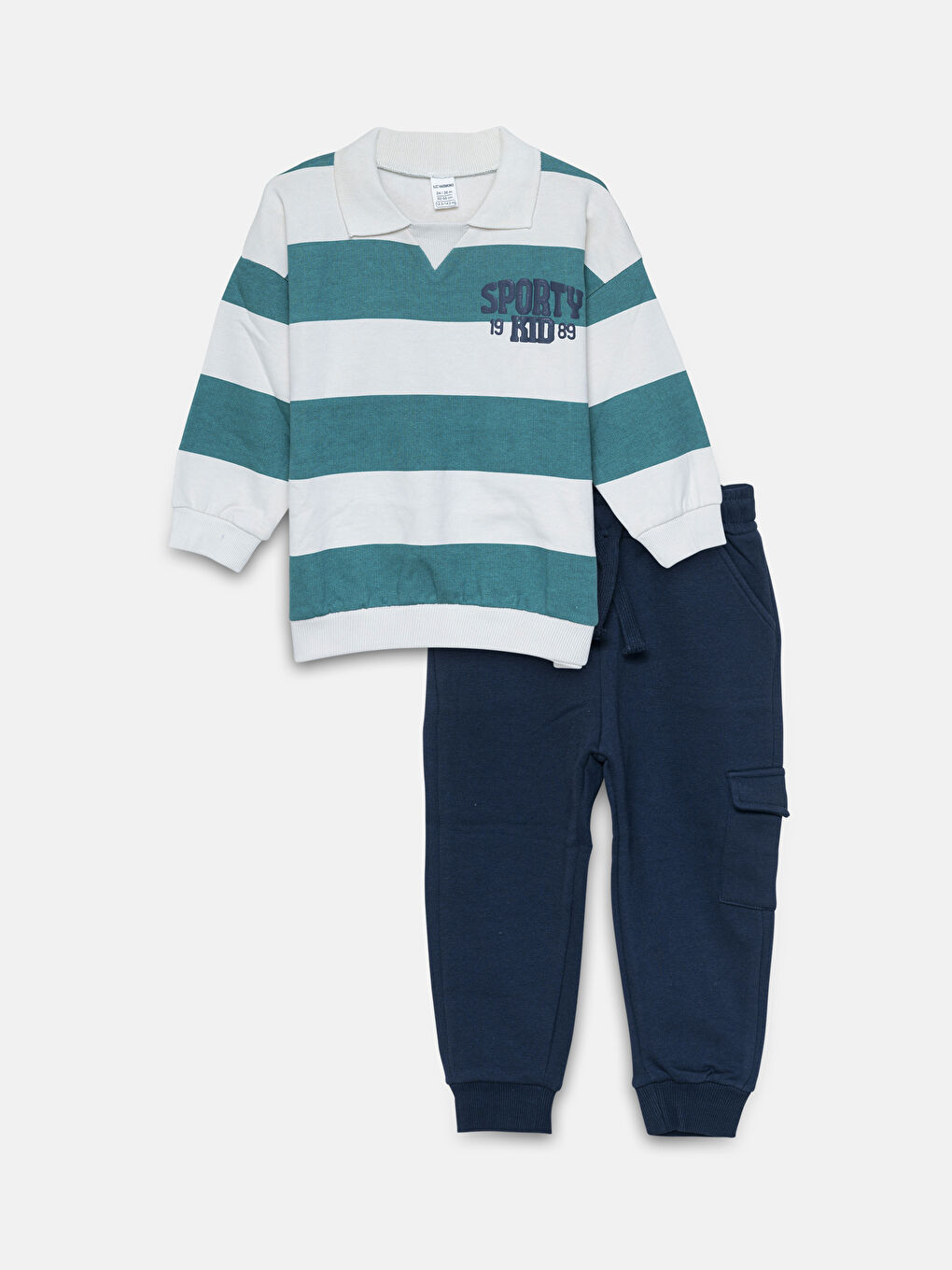 Striped Baby Boys' Sweatshirt and Pants 2 Pack