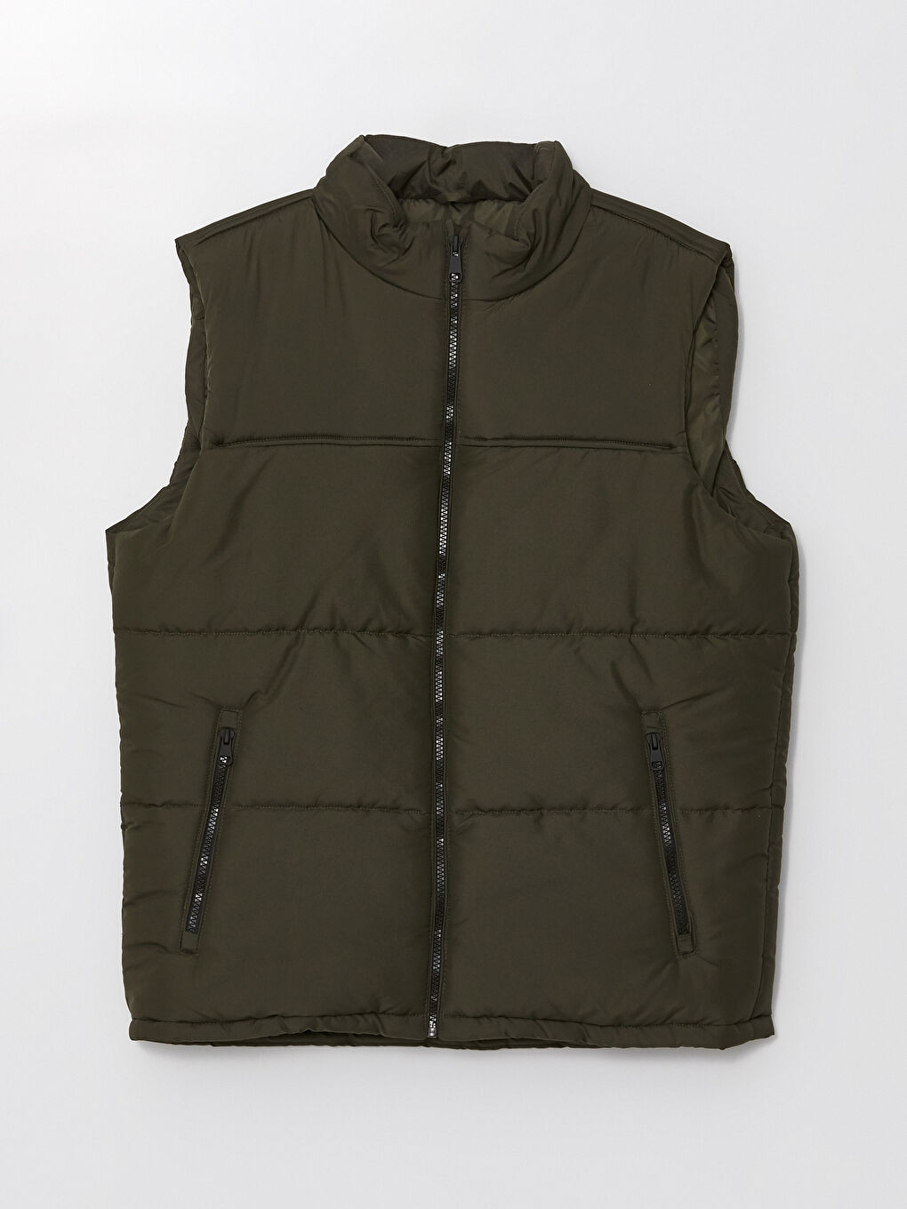 Gilet Doudoune à Col Cheminée pour Hommes Coupe Standard-6
