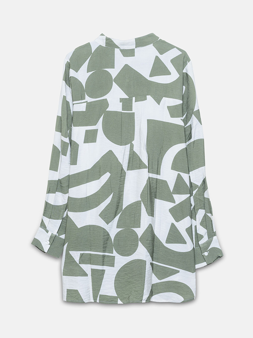 Patterned Long Sleeve Women's Shirt Tunic-1